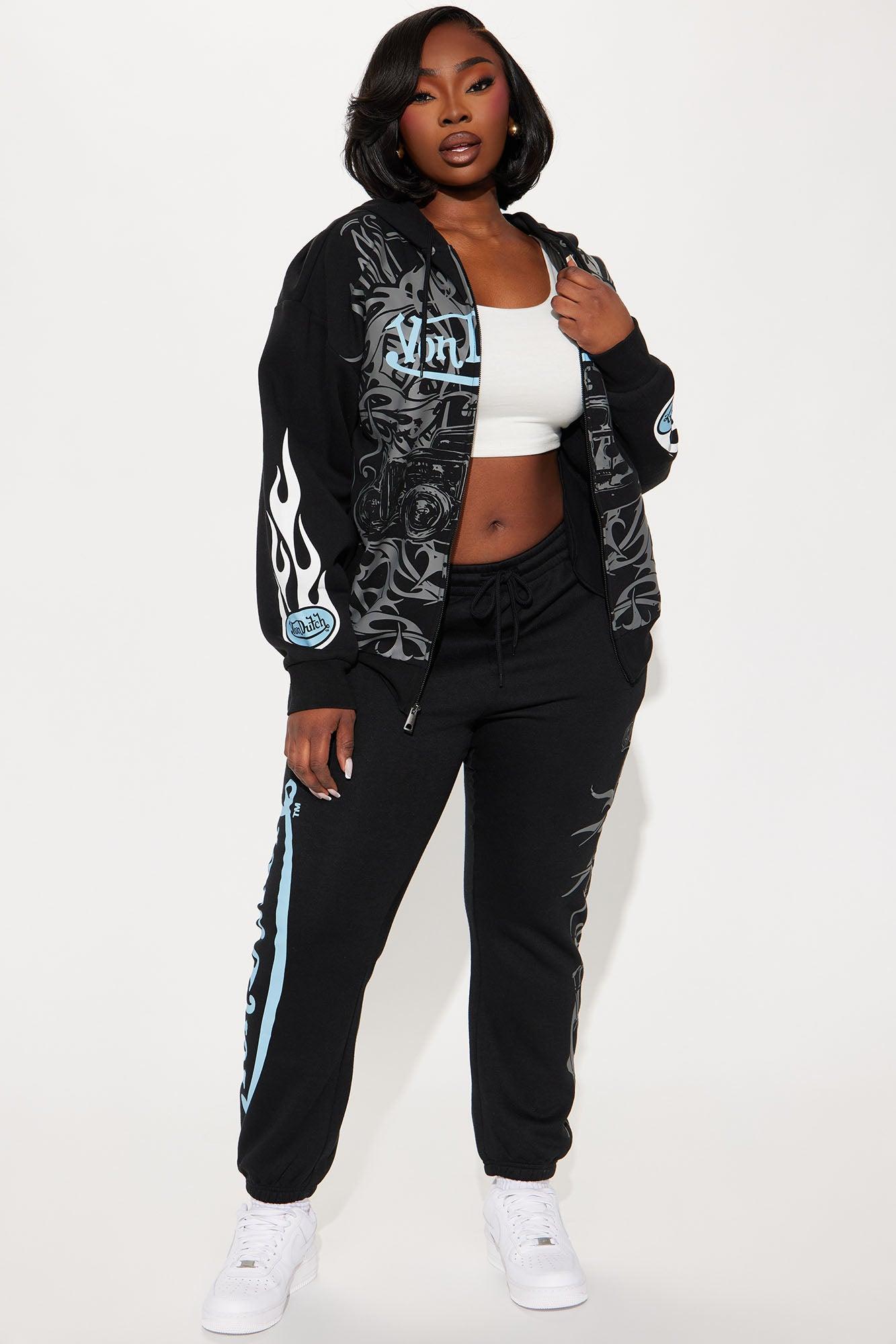 Von Dutch Car Show Zip Front Hoodie - Black/combo Product Image