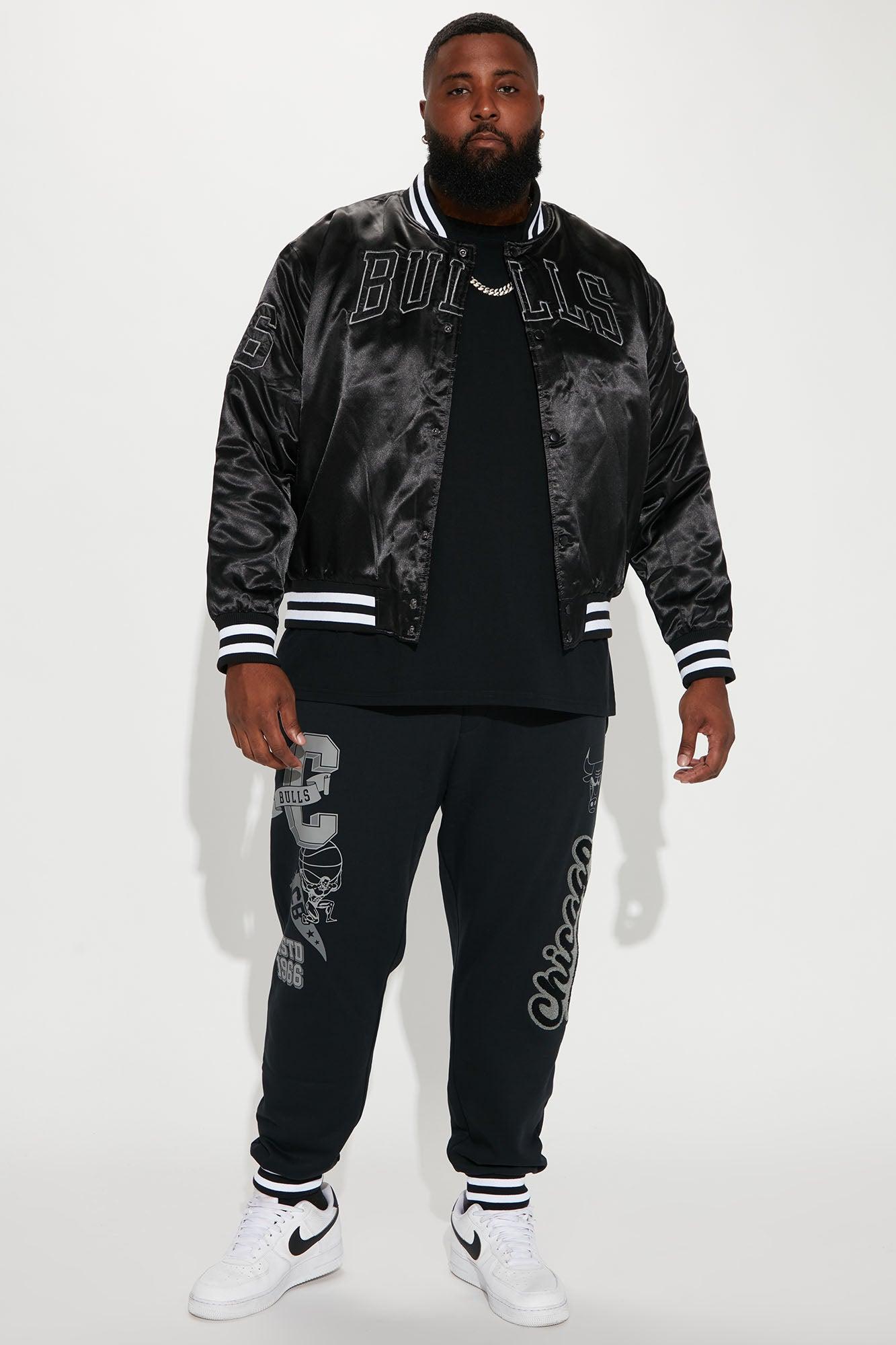 Bulls Out Varsity Jacket - Black Product Image