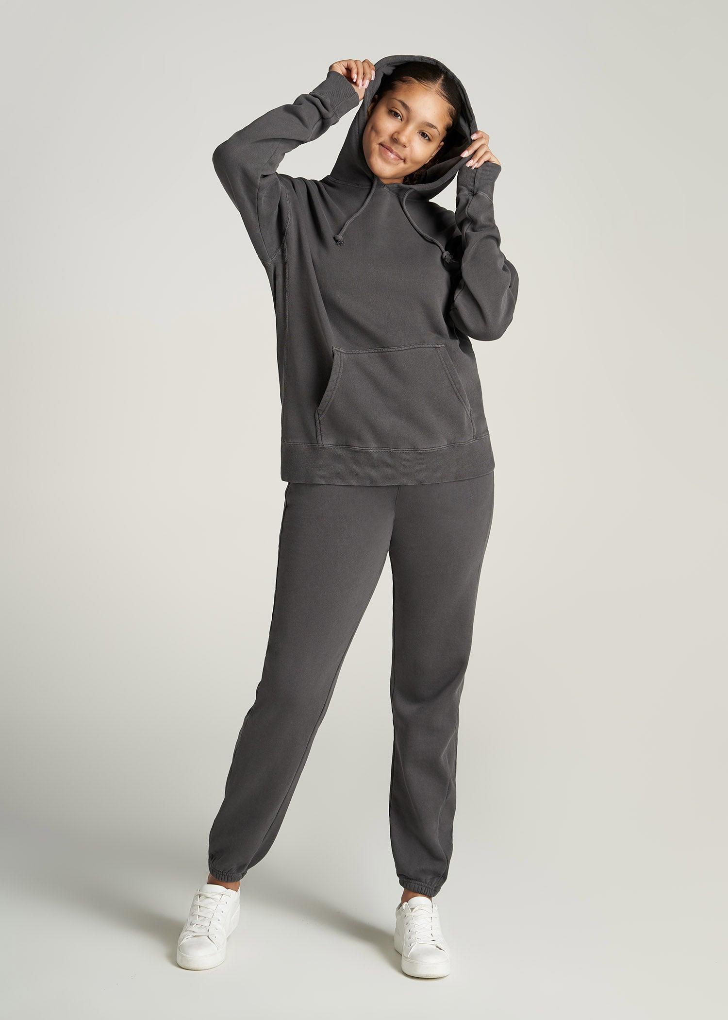 Wearever Fleece Regular Fit Sweatpants for Tall Women in Charcoal Female Product Image
