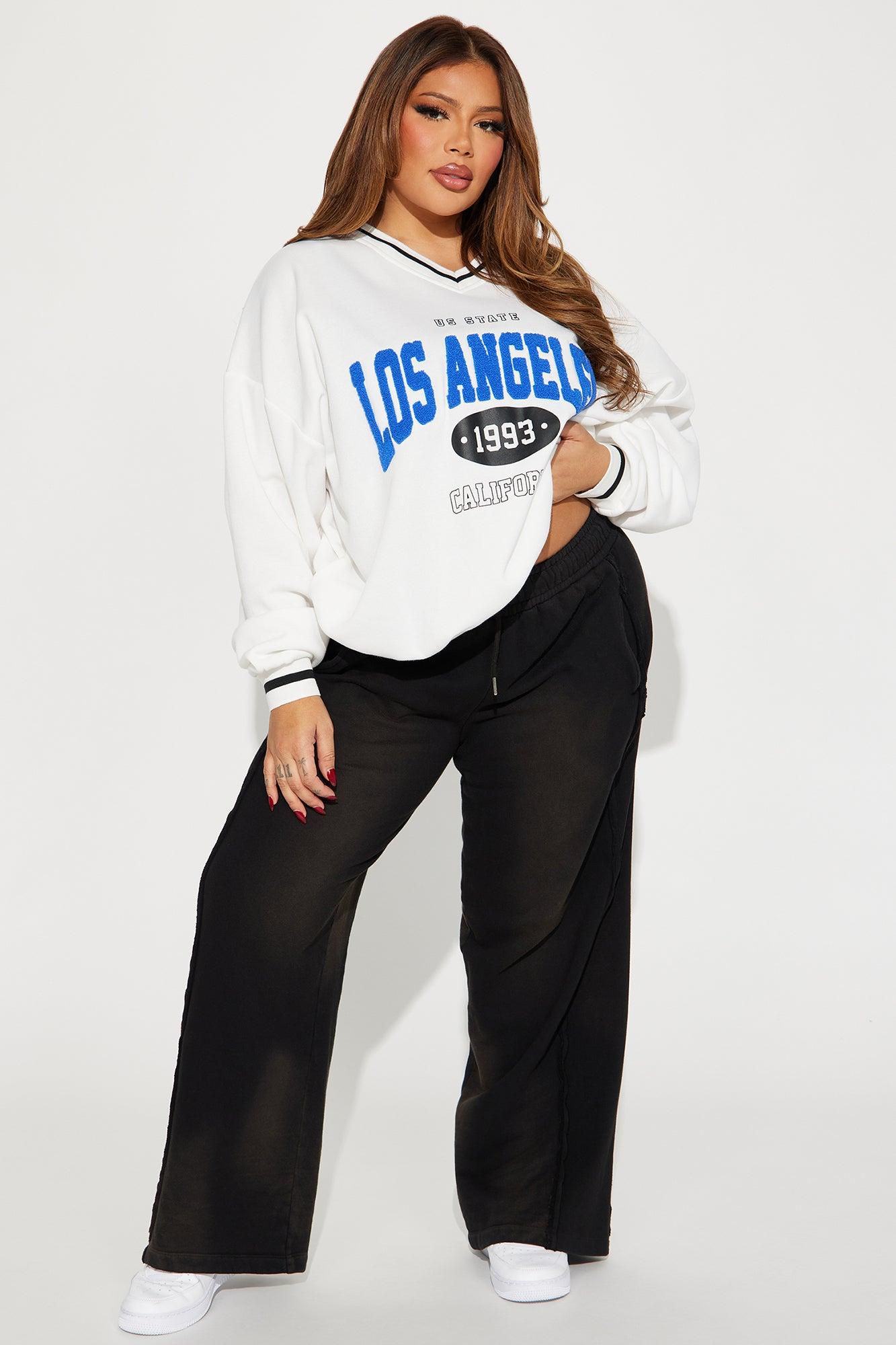 Los Angeles Varsity Sweatshirt - Cream Product Image
