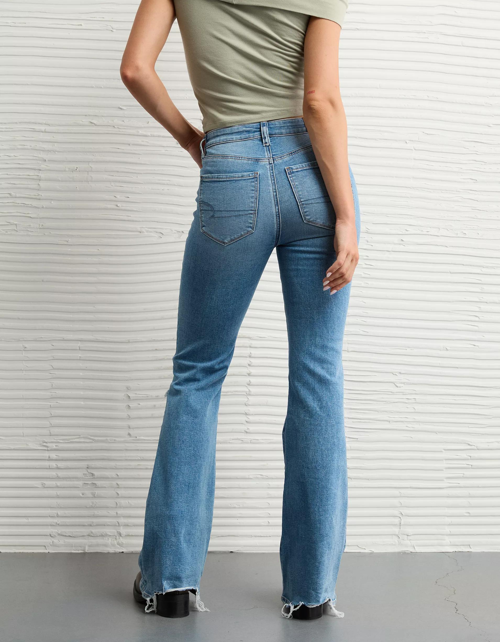 AE Next Level Ripped Super High-Waisted Flare Jean Women's Product Image