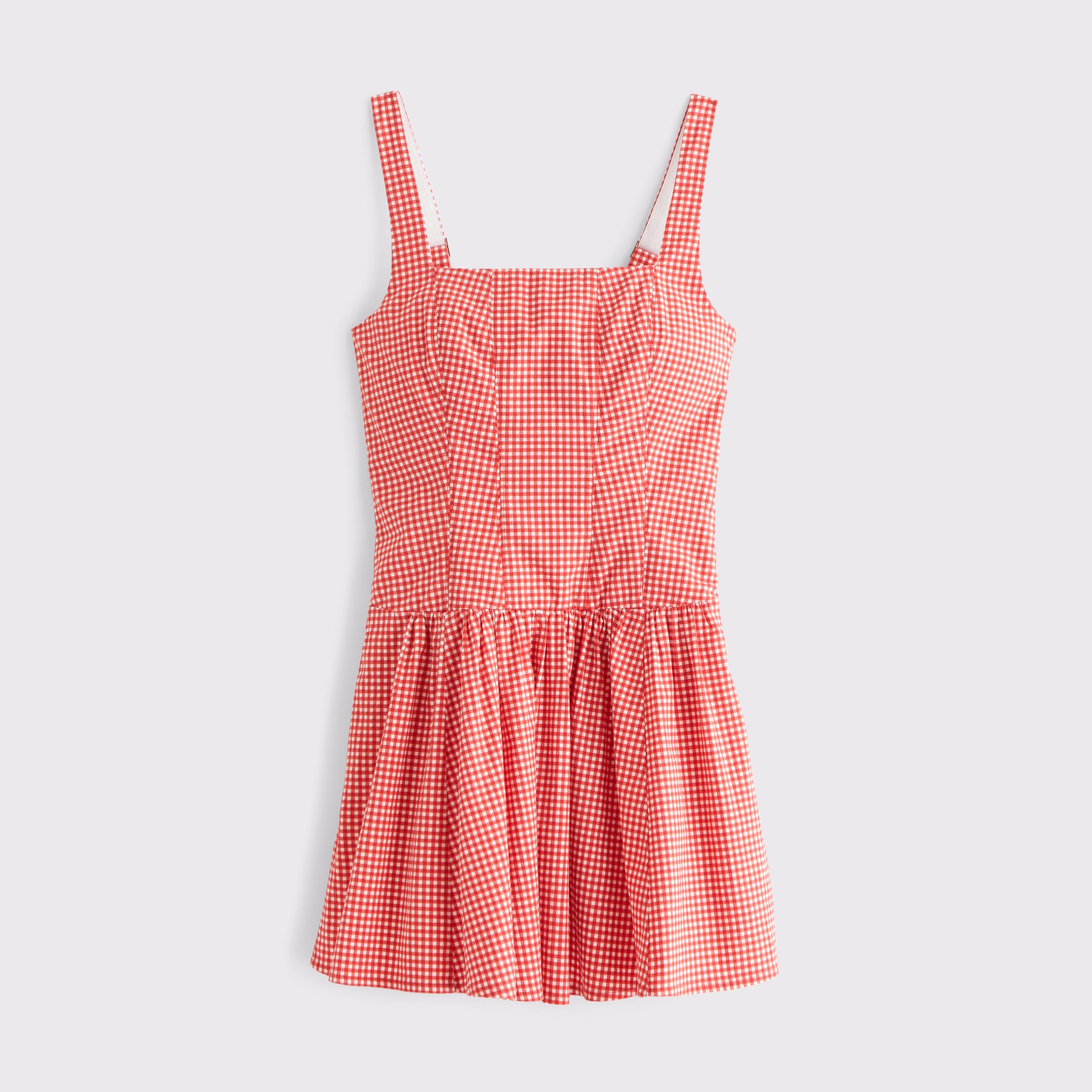 The A&F Mila Drop-Waist Mini Dress Product Image