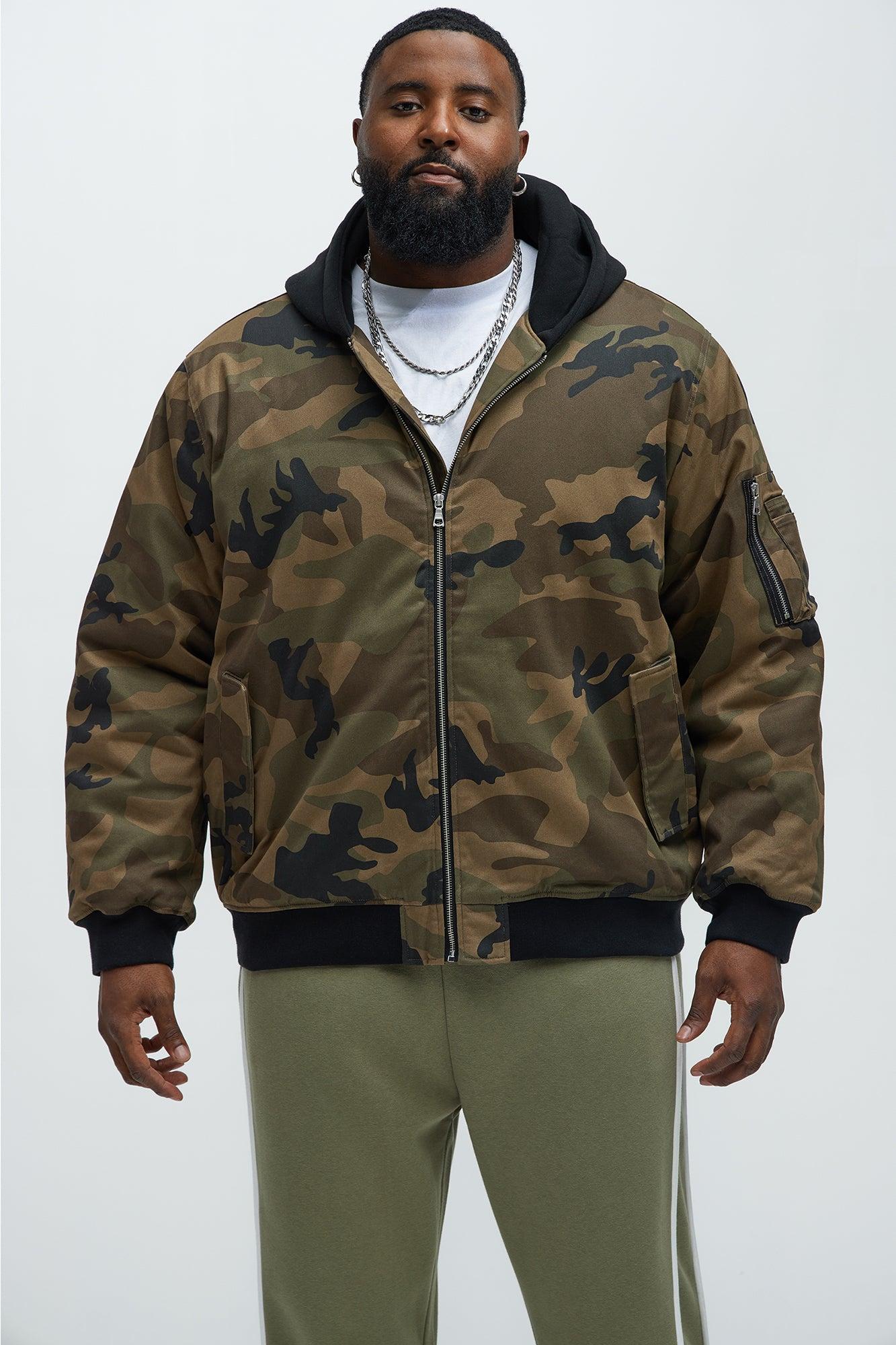 Mikael Hooded Bomber - Camouflage Product Image