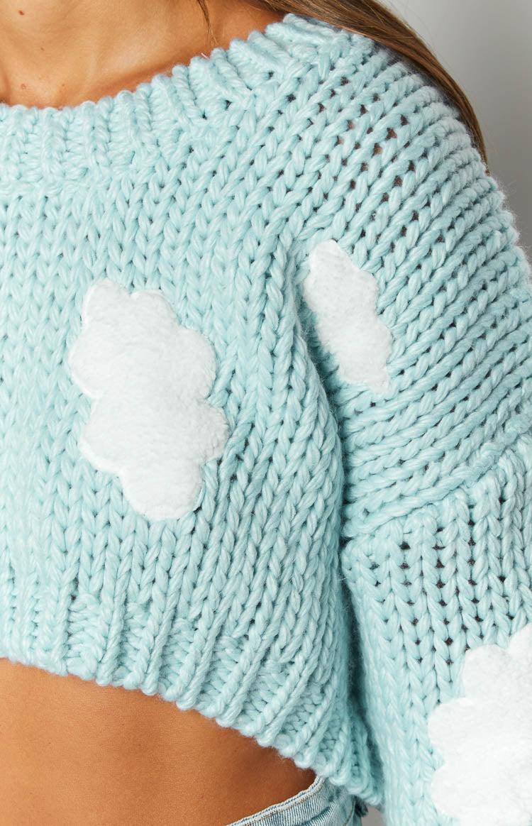 Cloudy Cloud Blue Knit Sweater Baby Product Image