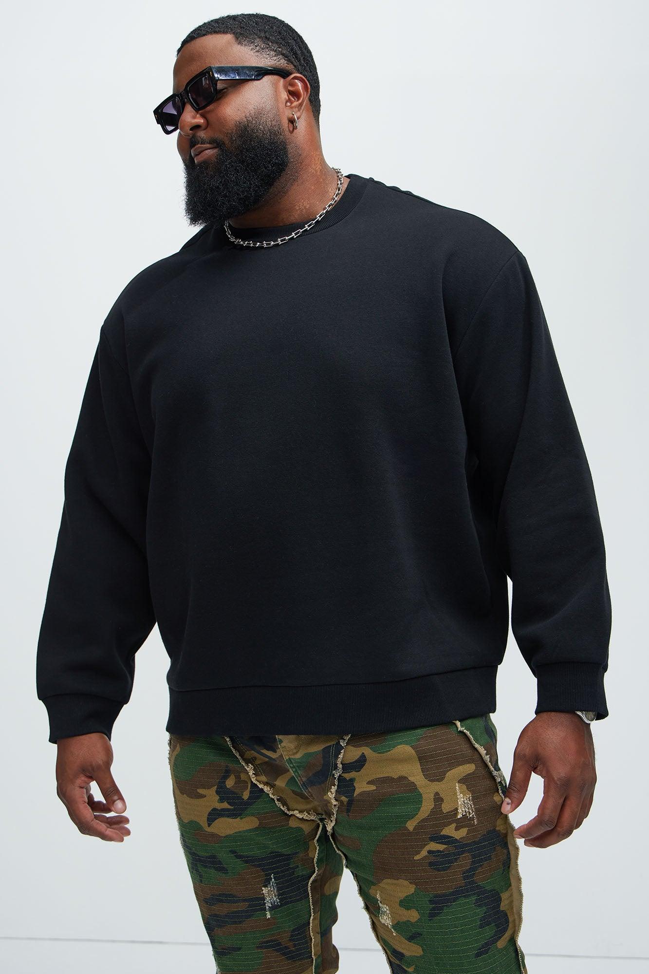 Tyson Crew Neck Sweatshirt - Black Product Image