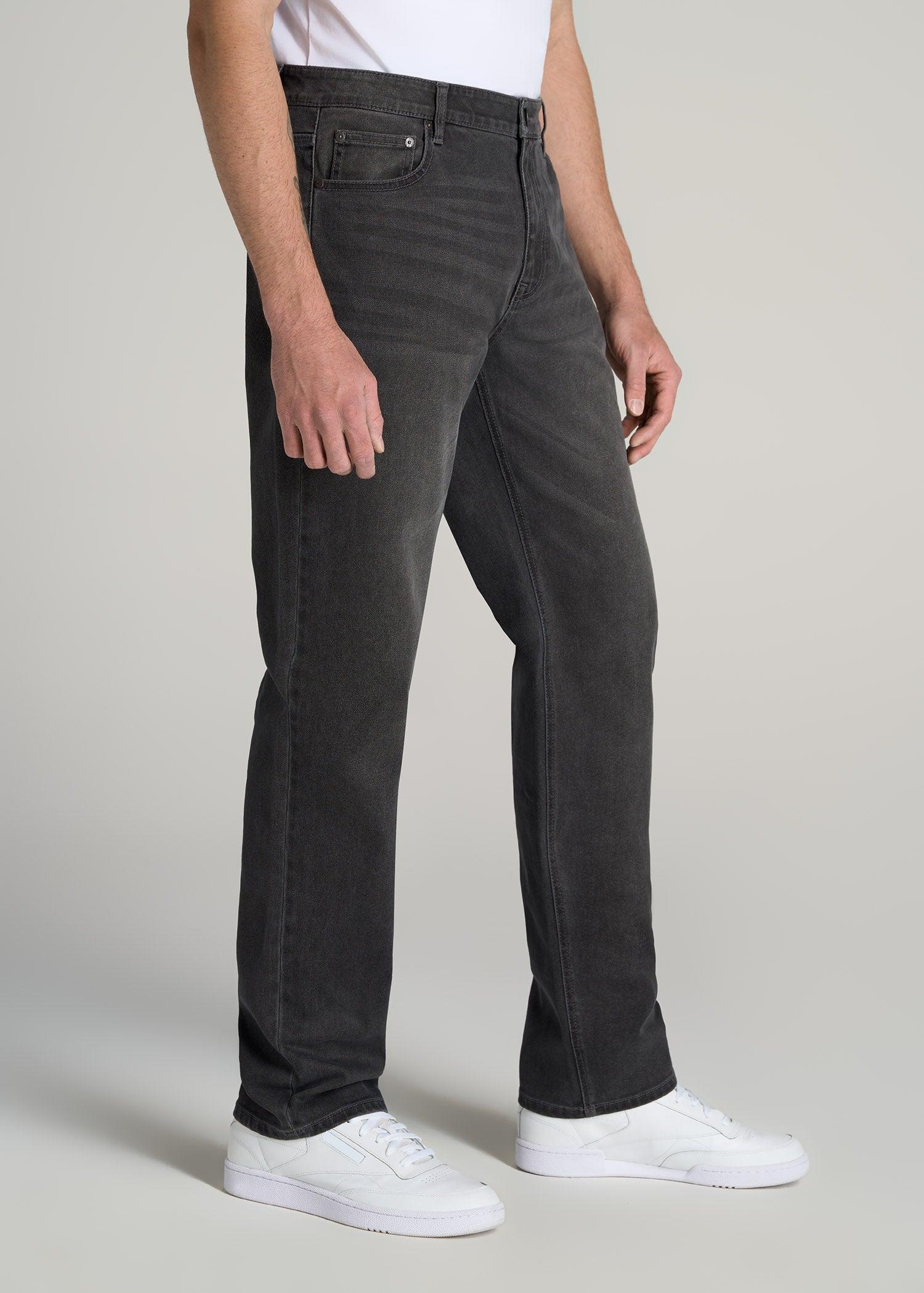 LJ&S STRAIGHT LEG Jeans for Tall Men in Industrial Grey Male Product Image