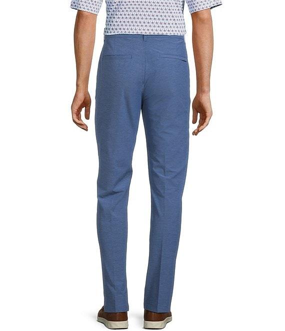 Roundtree & Yorke Performance Andrew Fit Flat Front Solid Texture Pants Product Image