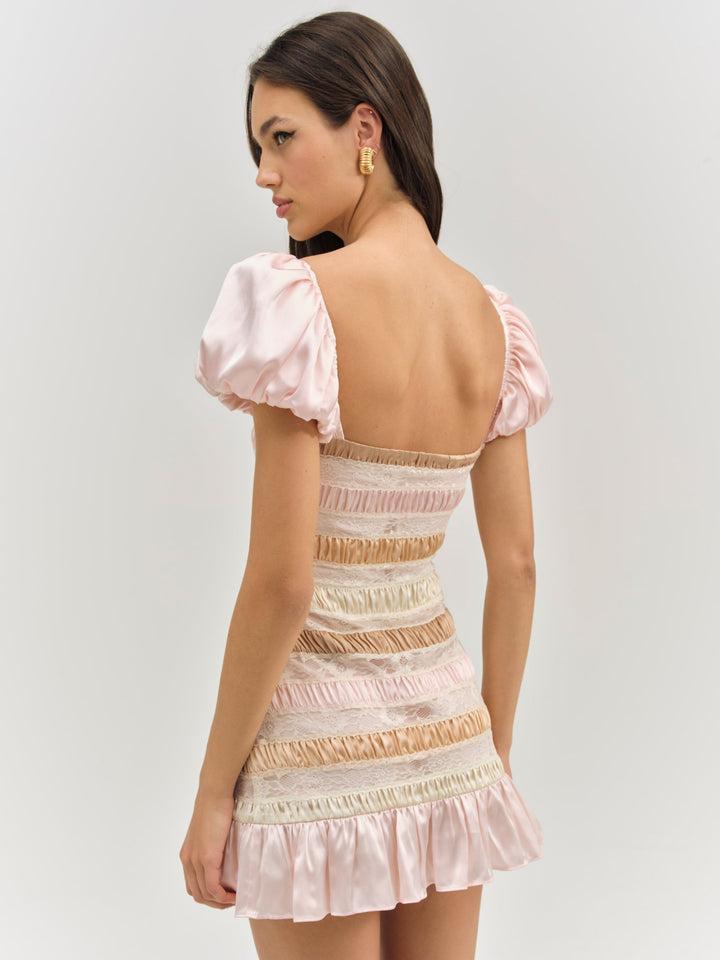 Layer Cake Mini Dress — Pink Product Image