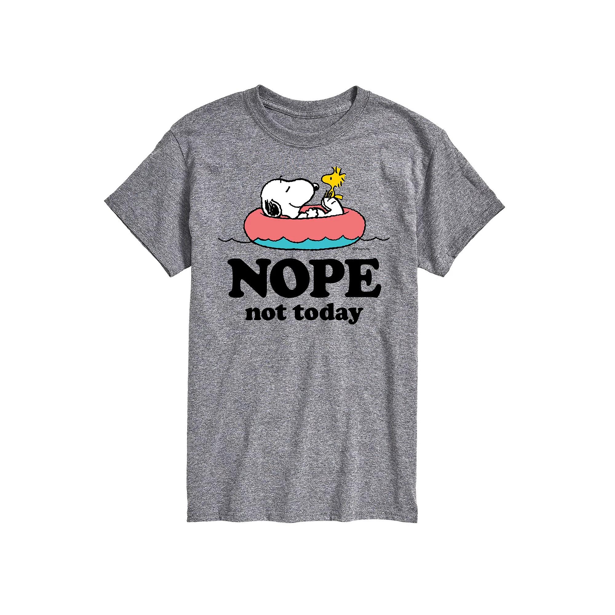 Men's Peanuts Snoopy Nope Not Today Graphic Tee,  Product Image