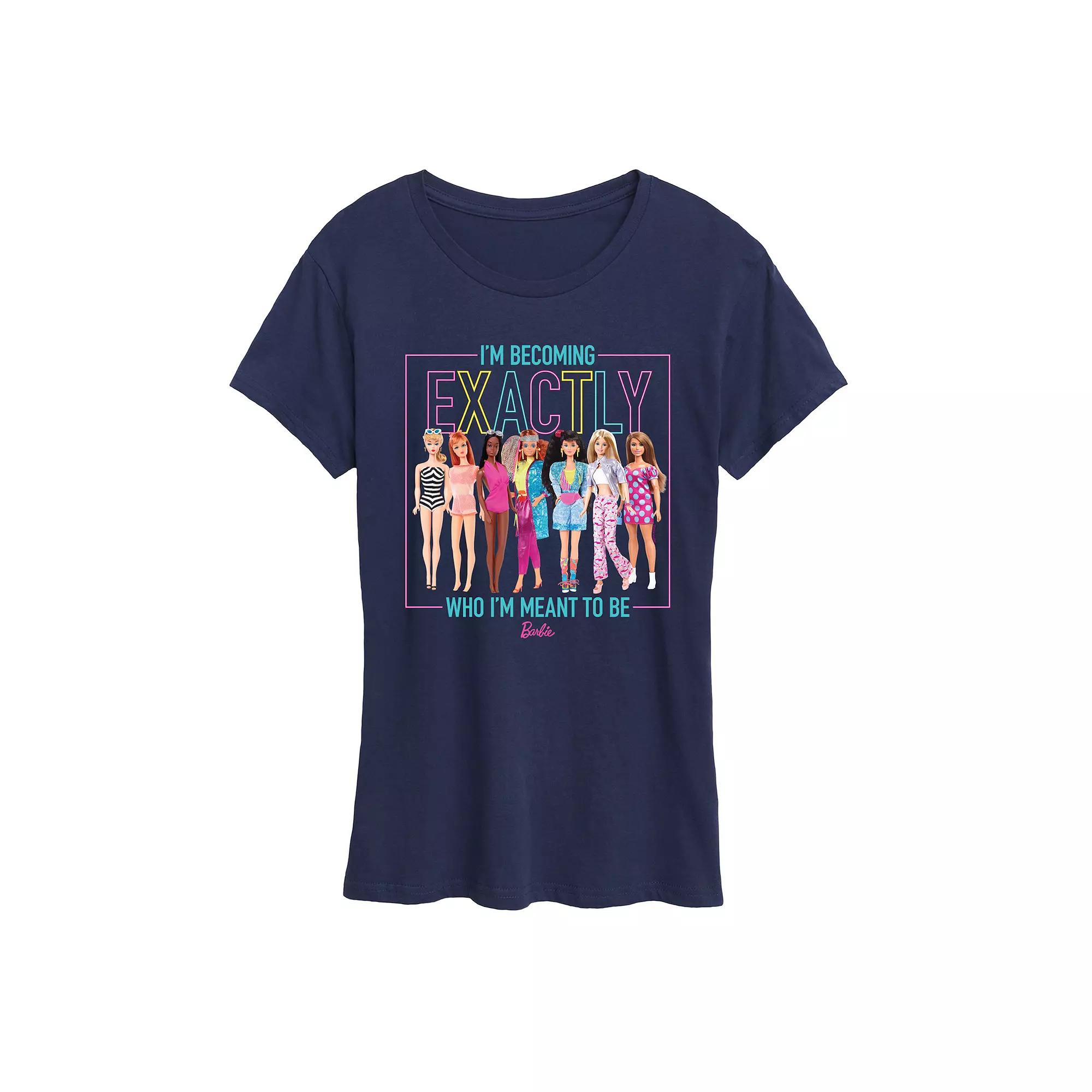 Women's Barbie® Exactly Who I'm Meant To Be Graphic Tee,  Product Image