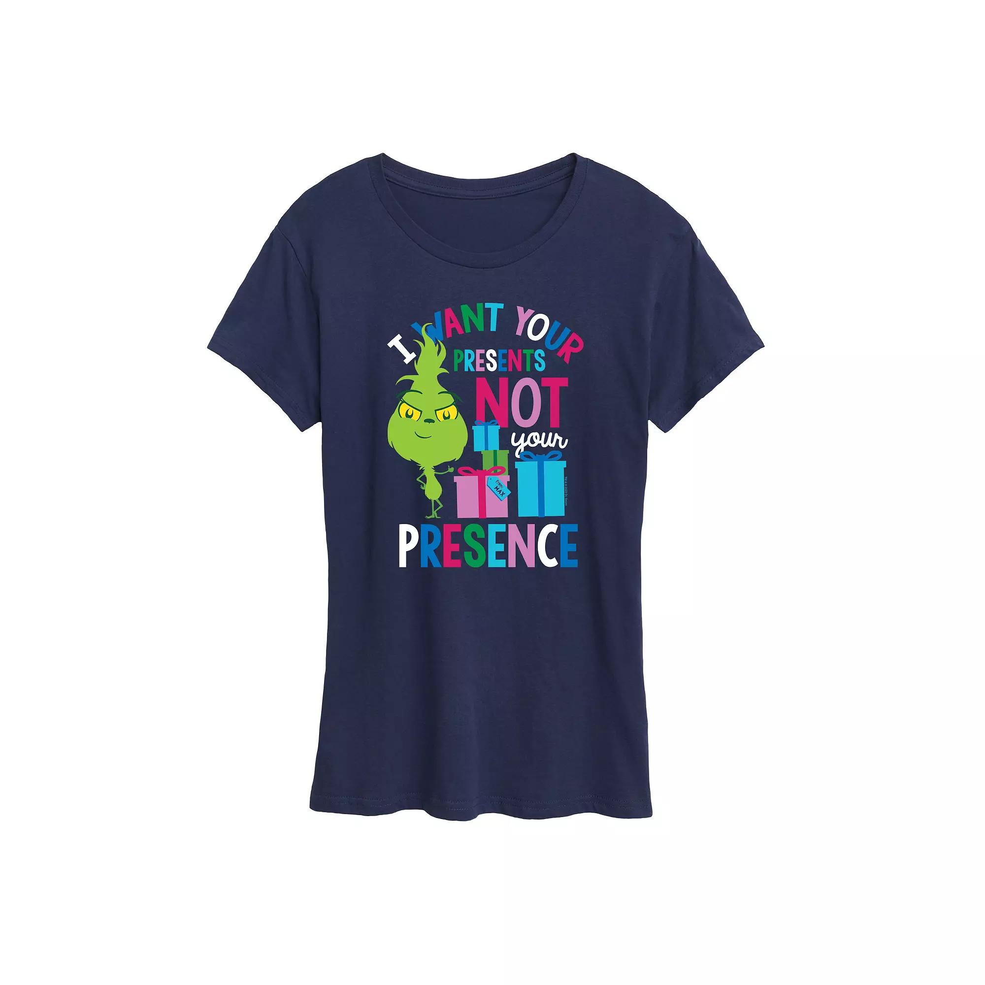 Women's Dr. Seuss Little Grinch Presents Graphic Tee, Girl's,  Product Image