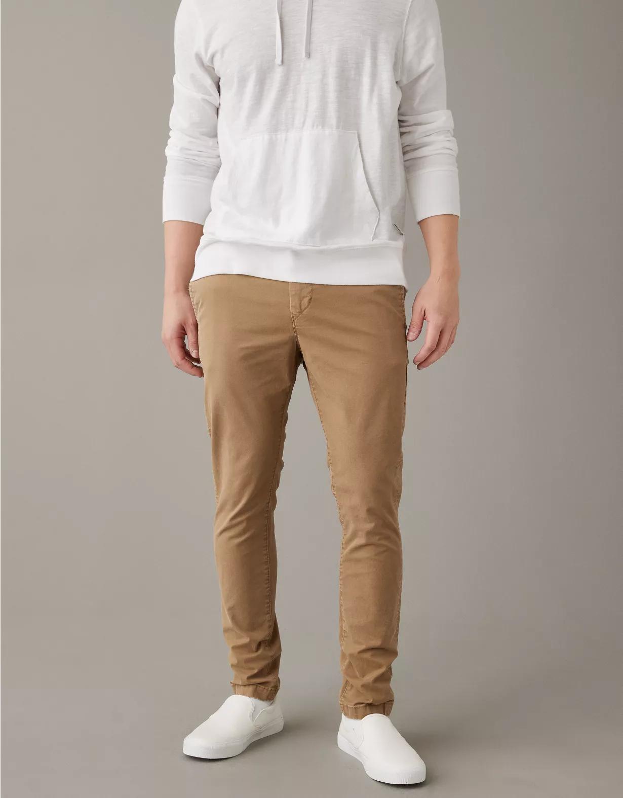 AE Flex Skinny Lived-In Khaki Pant Product Image