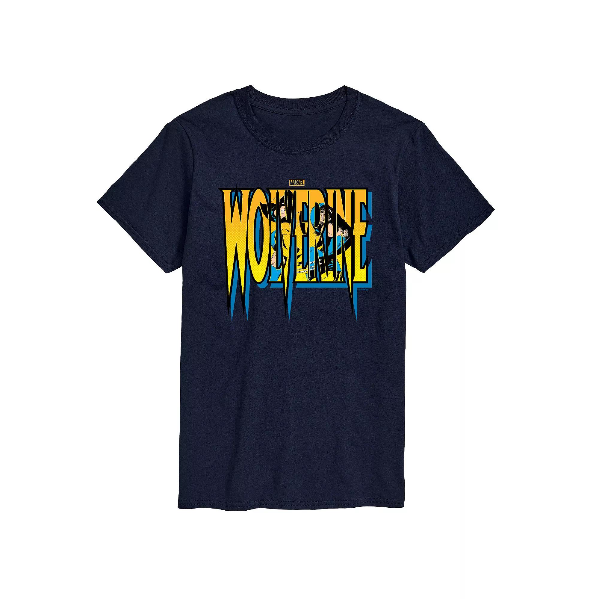 Big & Tall Marvel Wolverine Logo Graphic Tee, Men's,  Product Image