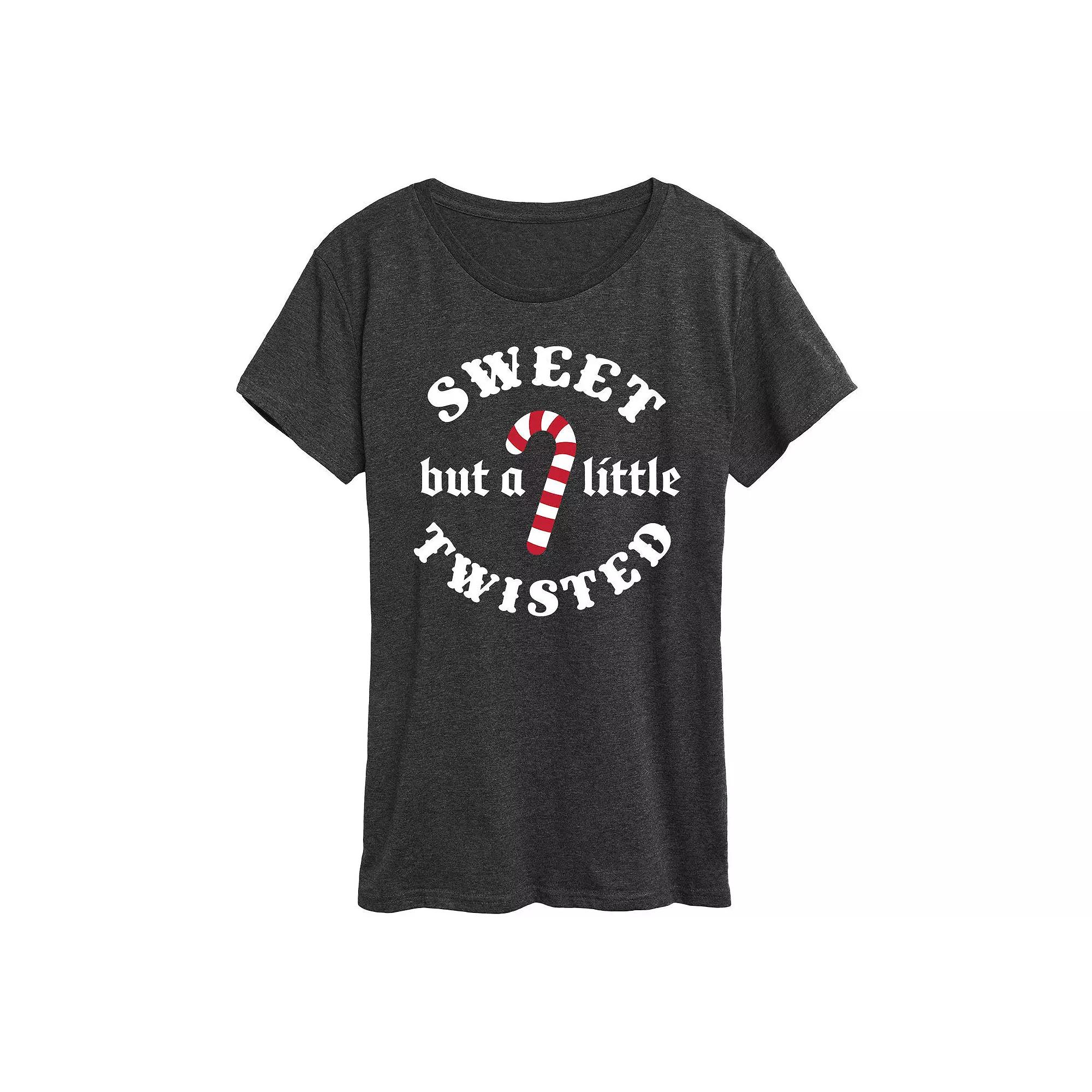Women's Sweet But A Little Twisted Graphic Tee, Girl's,  Product Image