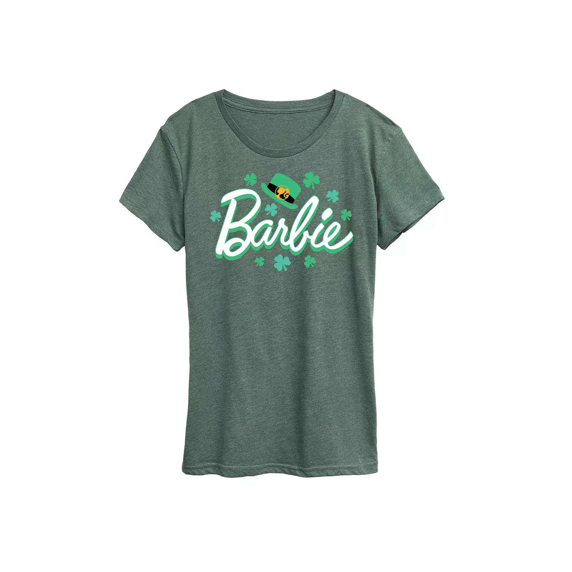 Women's Barbie® St. Patrick's Logo Graphic Tee,  Product Image