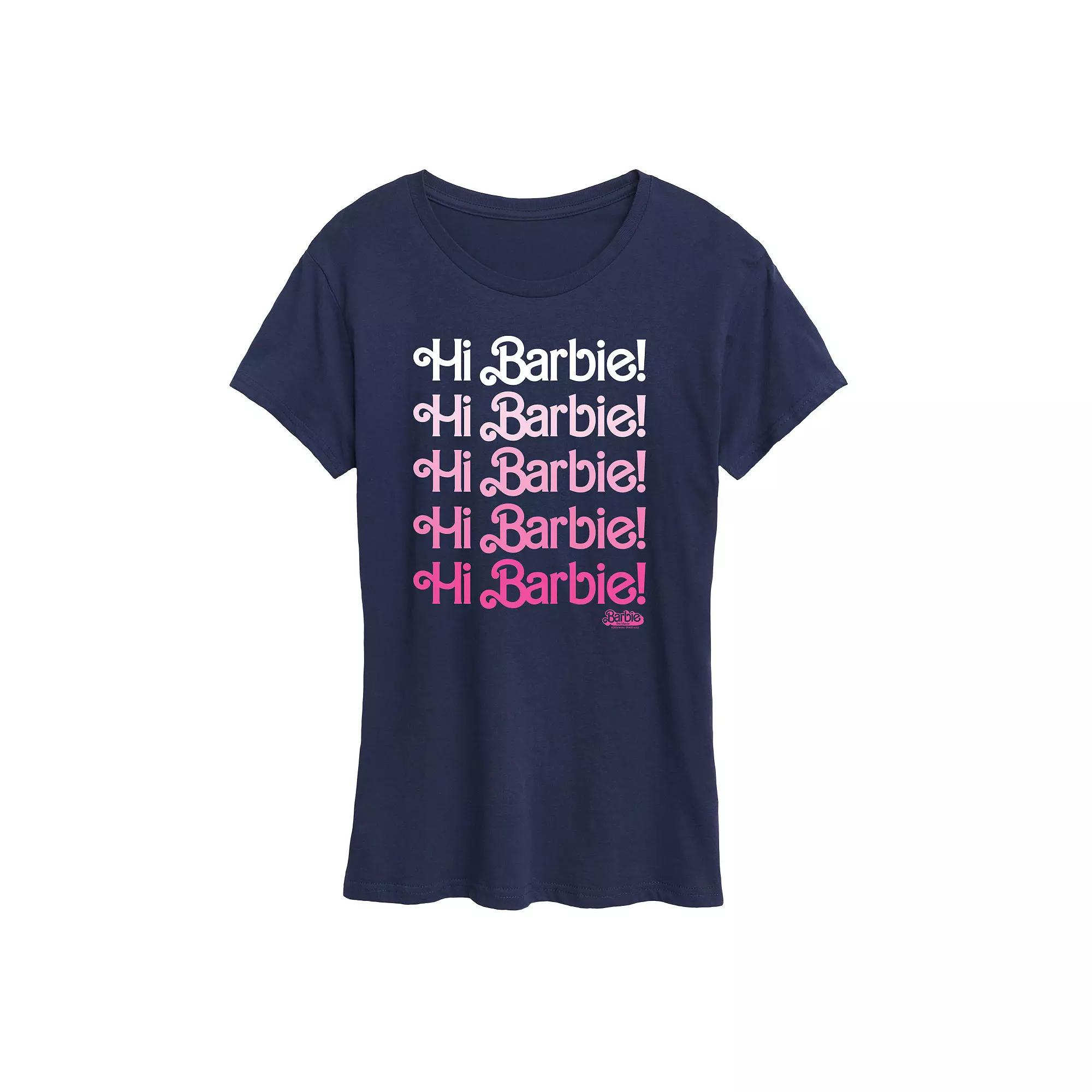 Women's Barbie The Movie Hi Barbie Graphic Tee, Girl's,  Product Image
