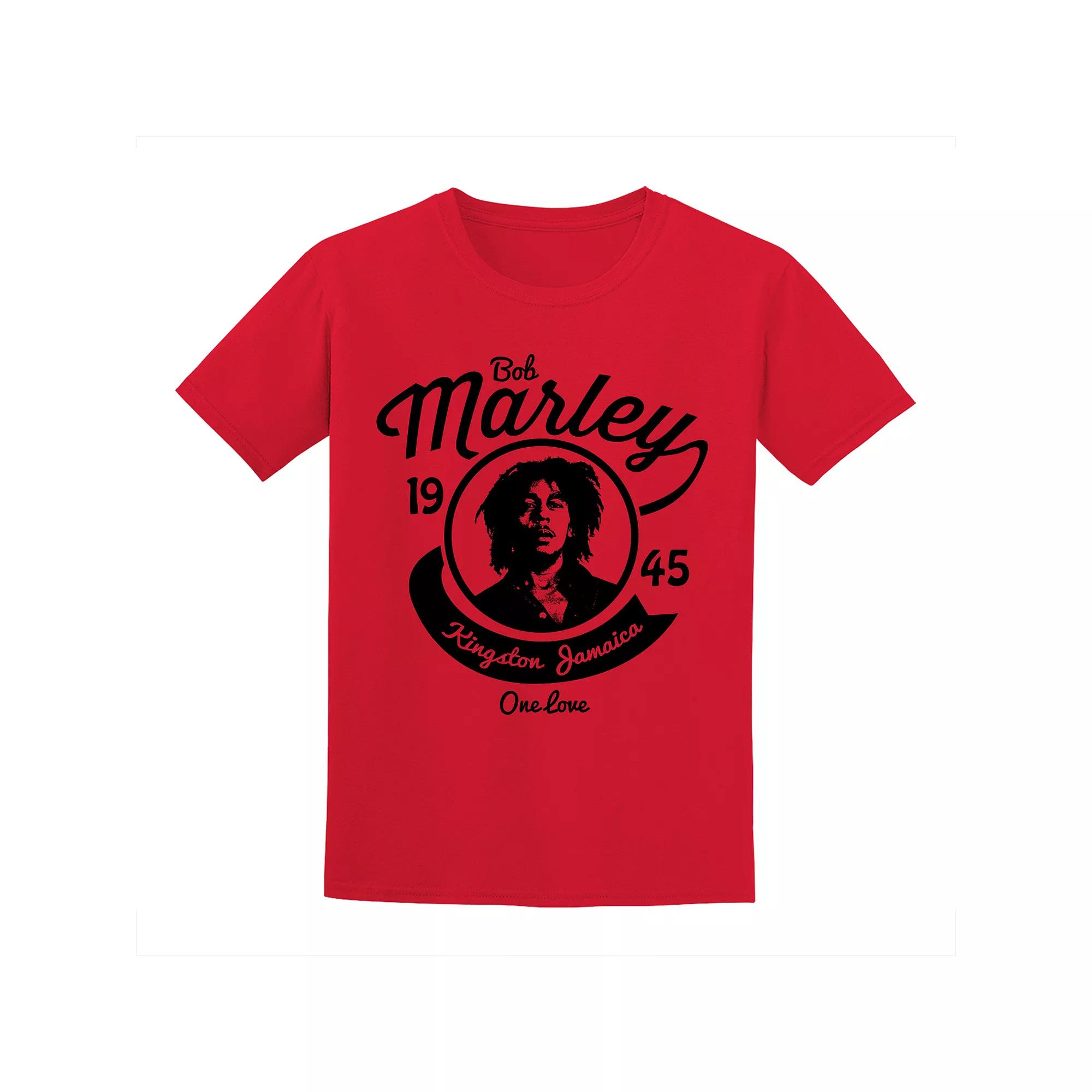 Men's Bob Marley Tee, Size: XXL, Red Product Image