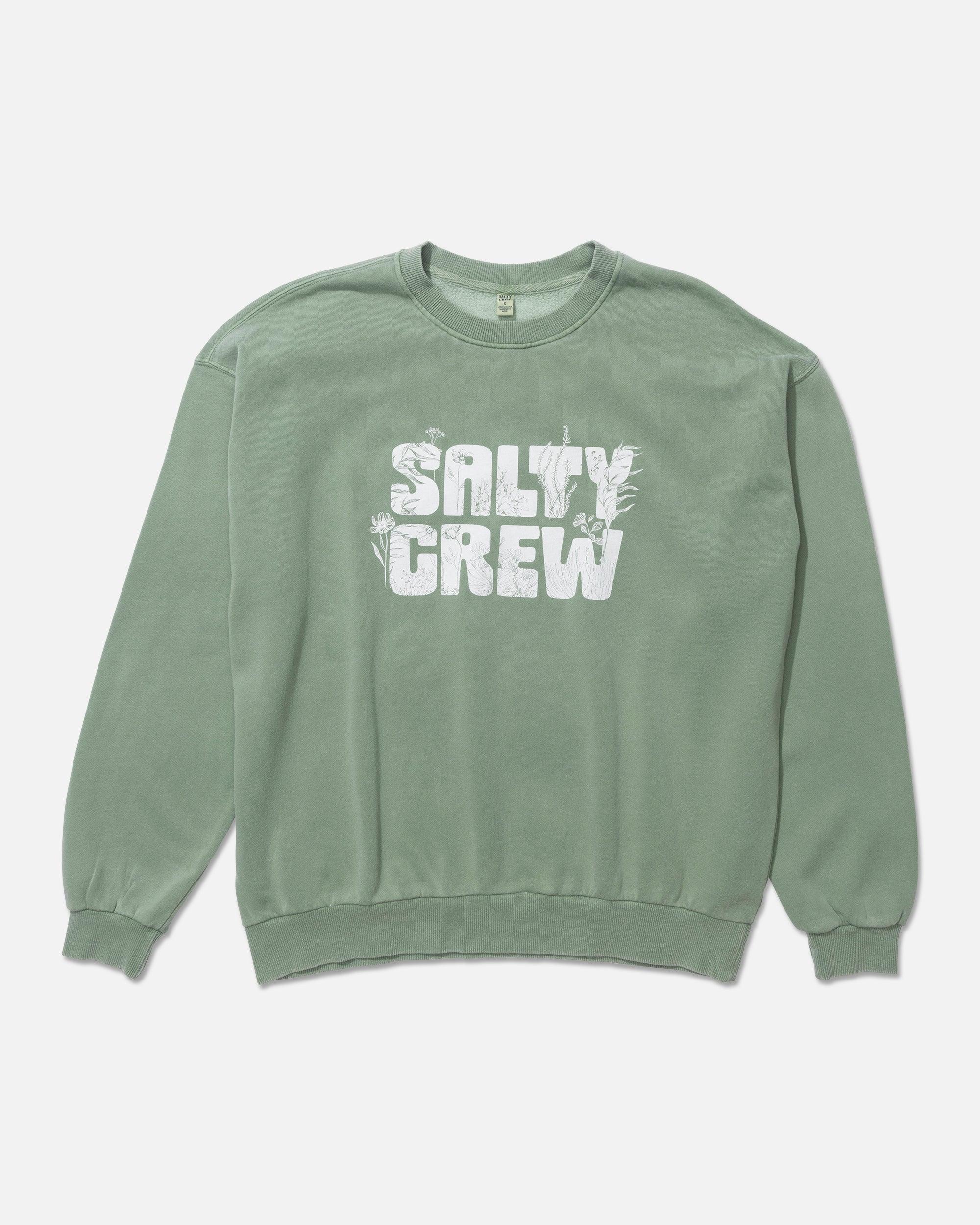 Sea Life Crew Fleece - Sage Female Product Image