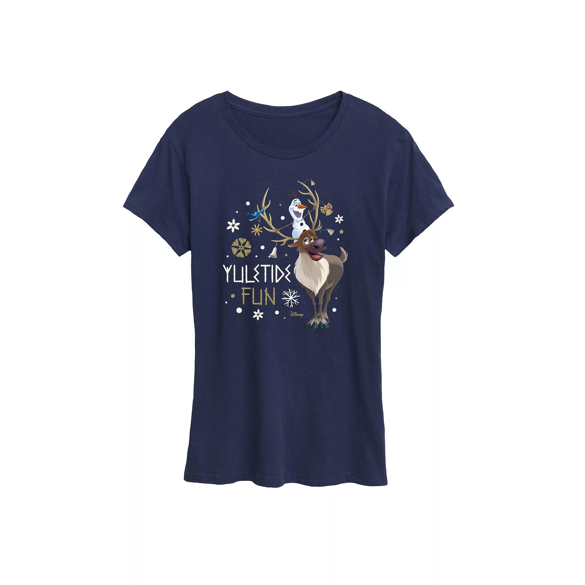 Disney's Frozen 2 Women's Yuletide Fun Graphic Tee, Girl's,  Product Image