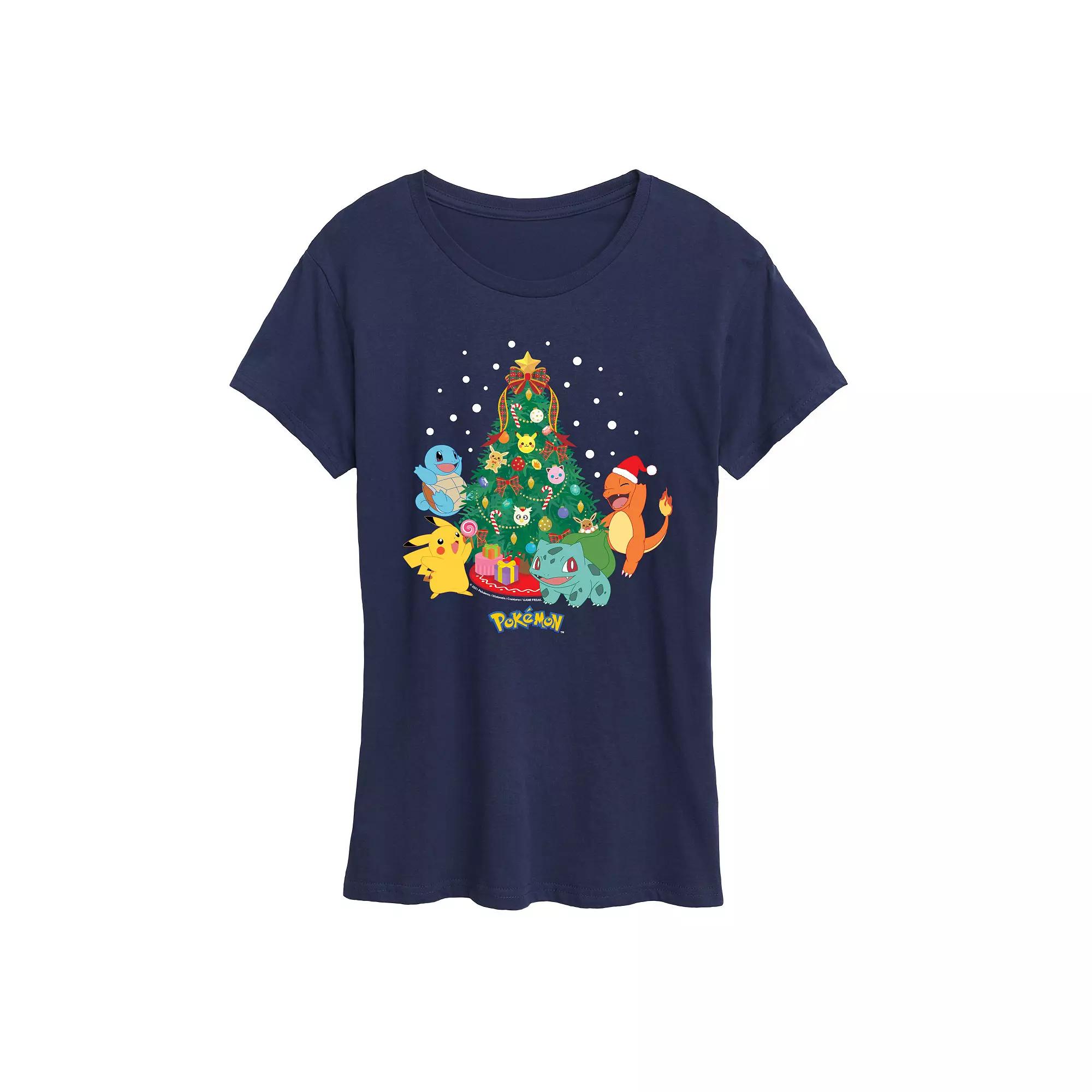 Women's Pokemon Christmas Tree Tee,  Product Image