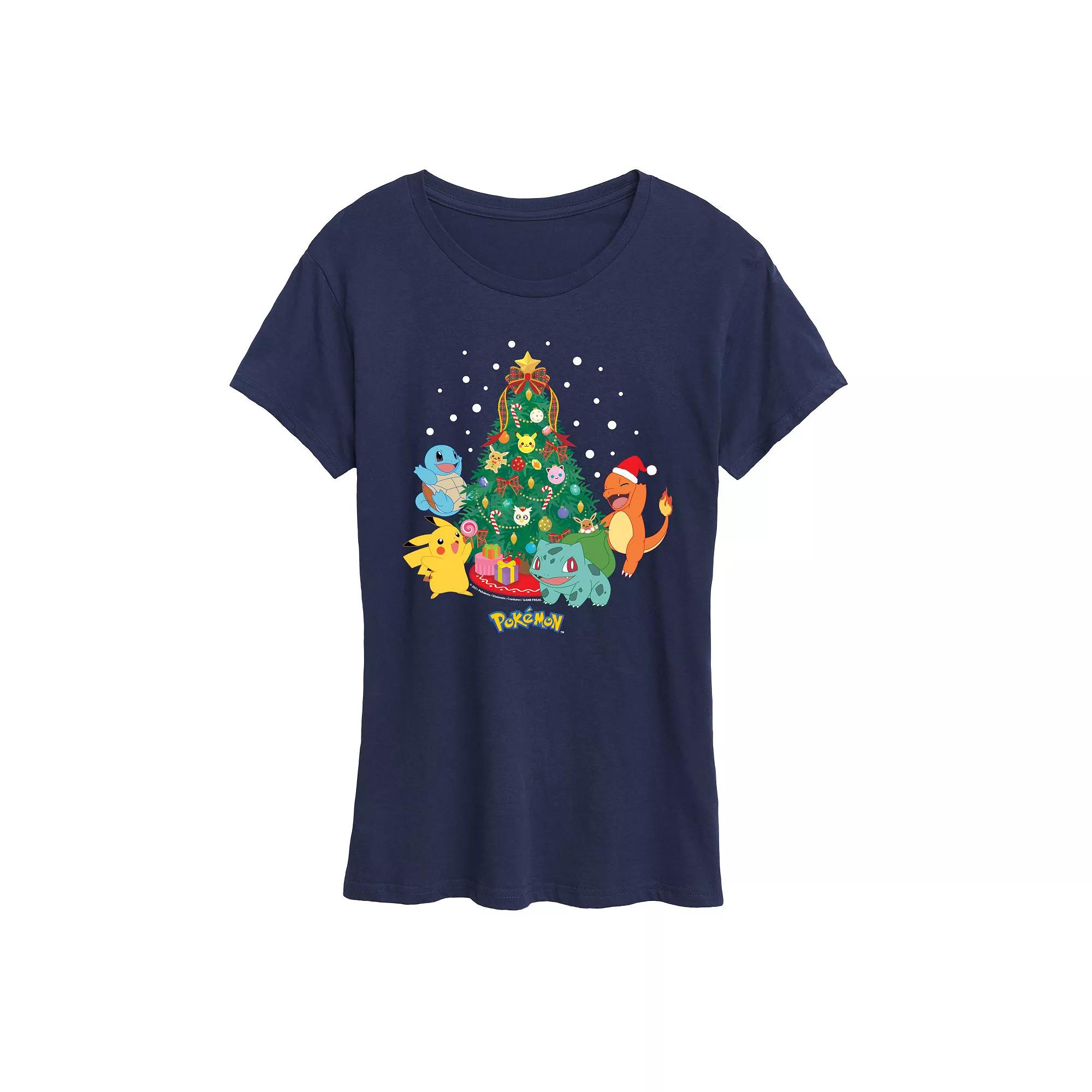 Women's Pokemon Christmas Tree Tee,  Product Image