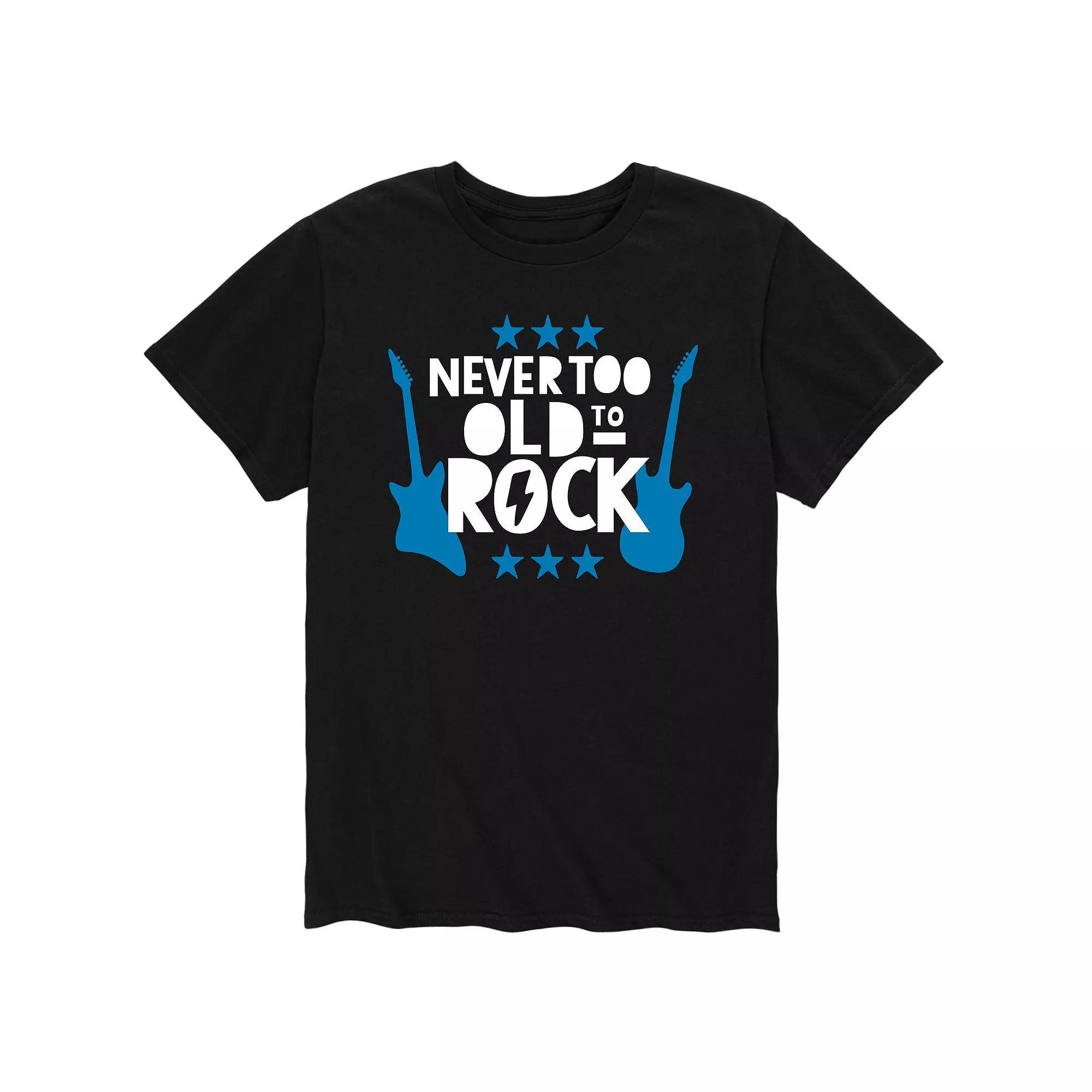 Men's Never Too Old To Rock Tee,  Product Image