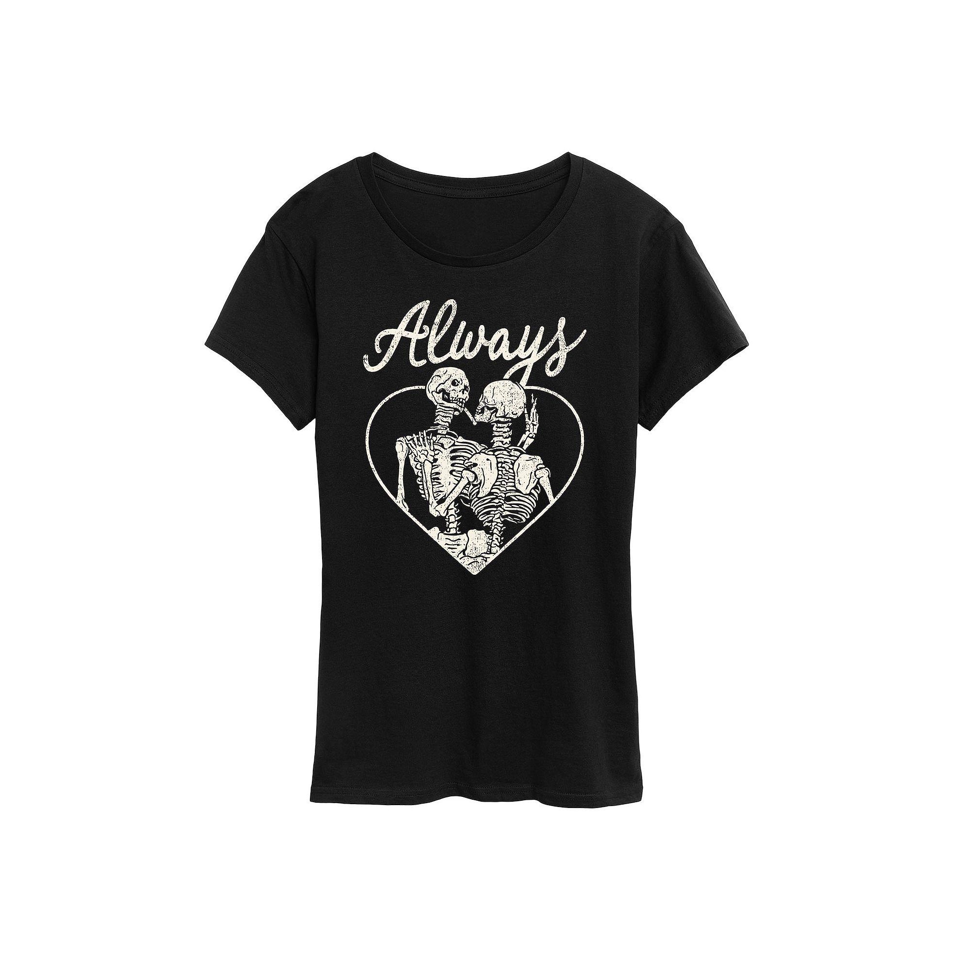 Women's Always Skeletons Graphic Tee,  Product Image