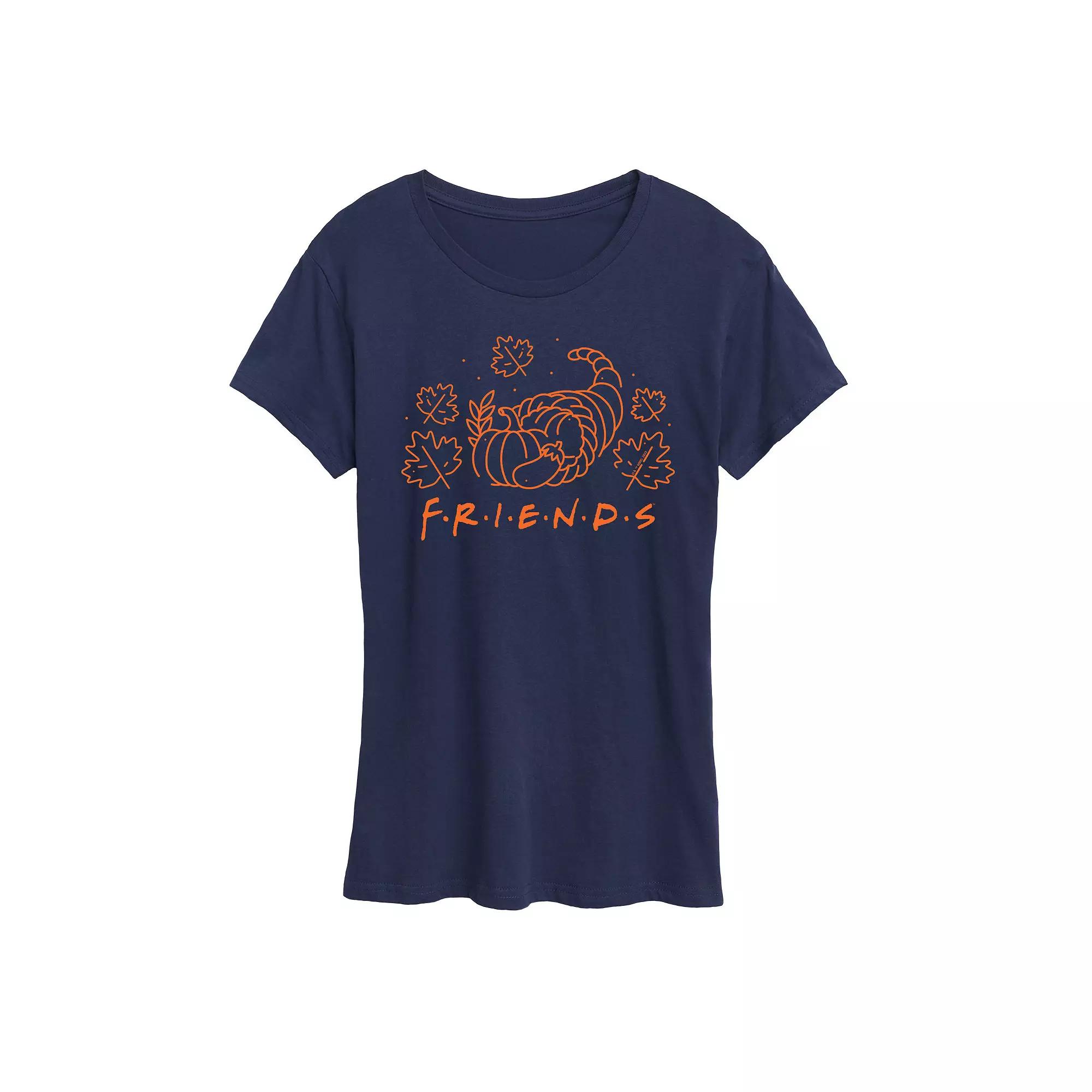 Women's Friends Logo With Cornucopia Graphic Tee, Girl's,  Product Image