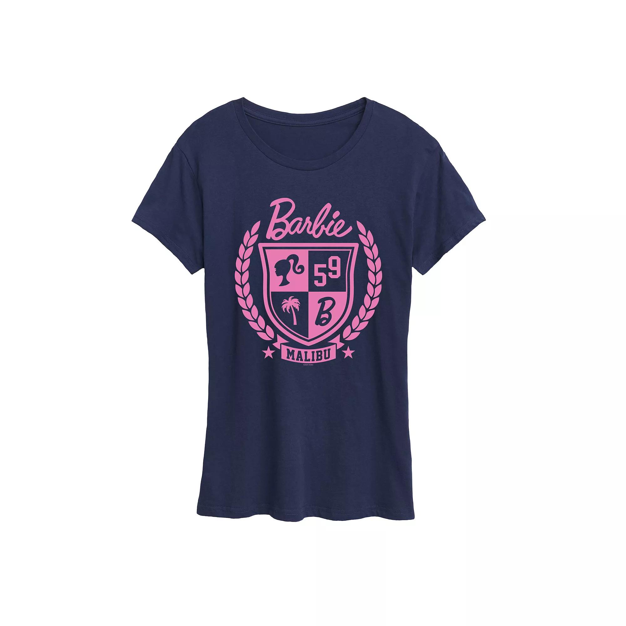 Women's Barbie® Varsity Malibu Seal Graphic Tee,  Product Image