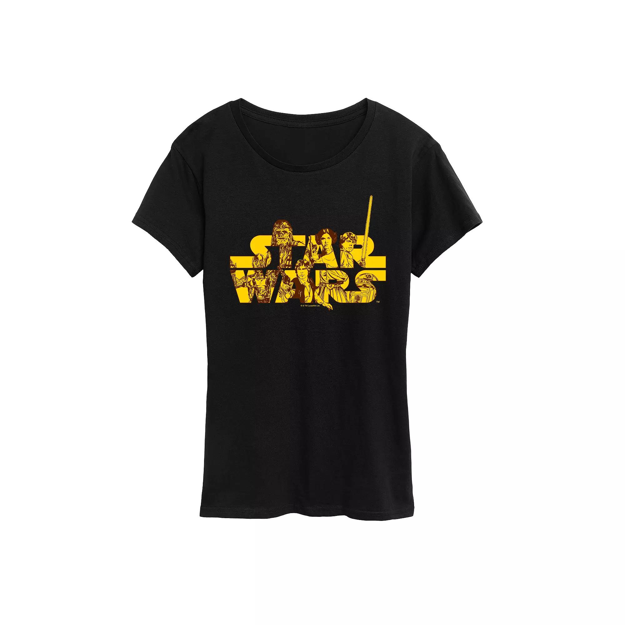 Women's Star Wars Group Logo Graphic Tee,  Product Image