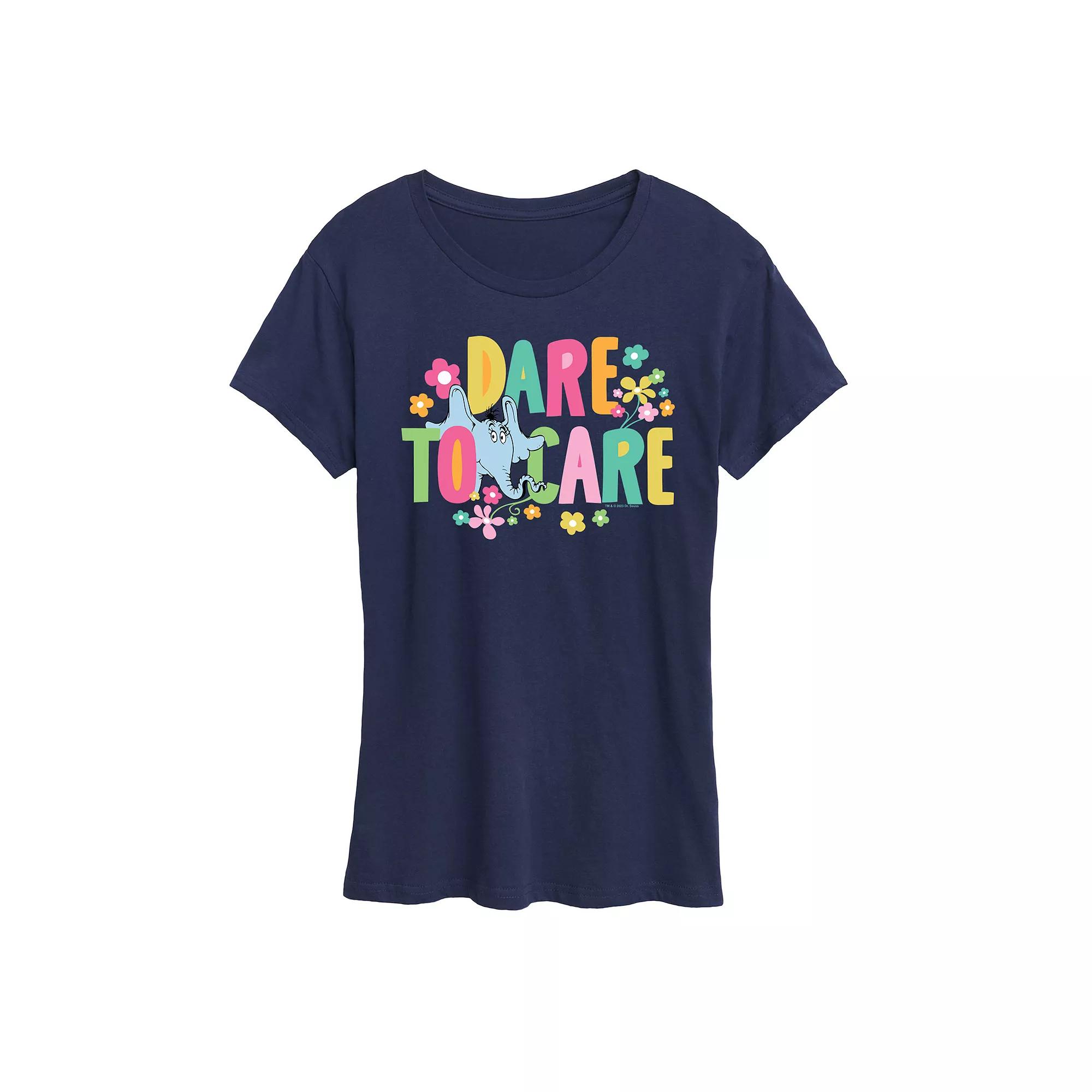 Women's Dr. Seuss Dare To Care Graphic Tee, Girl's,  Product Image