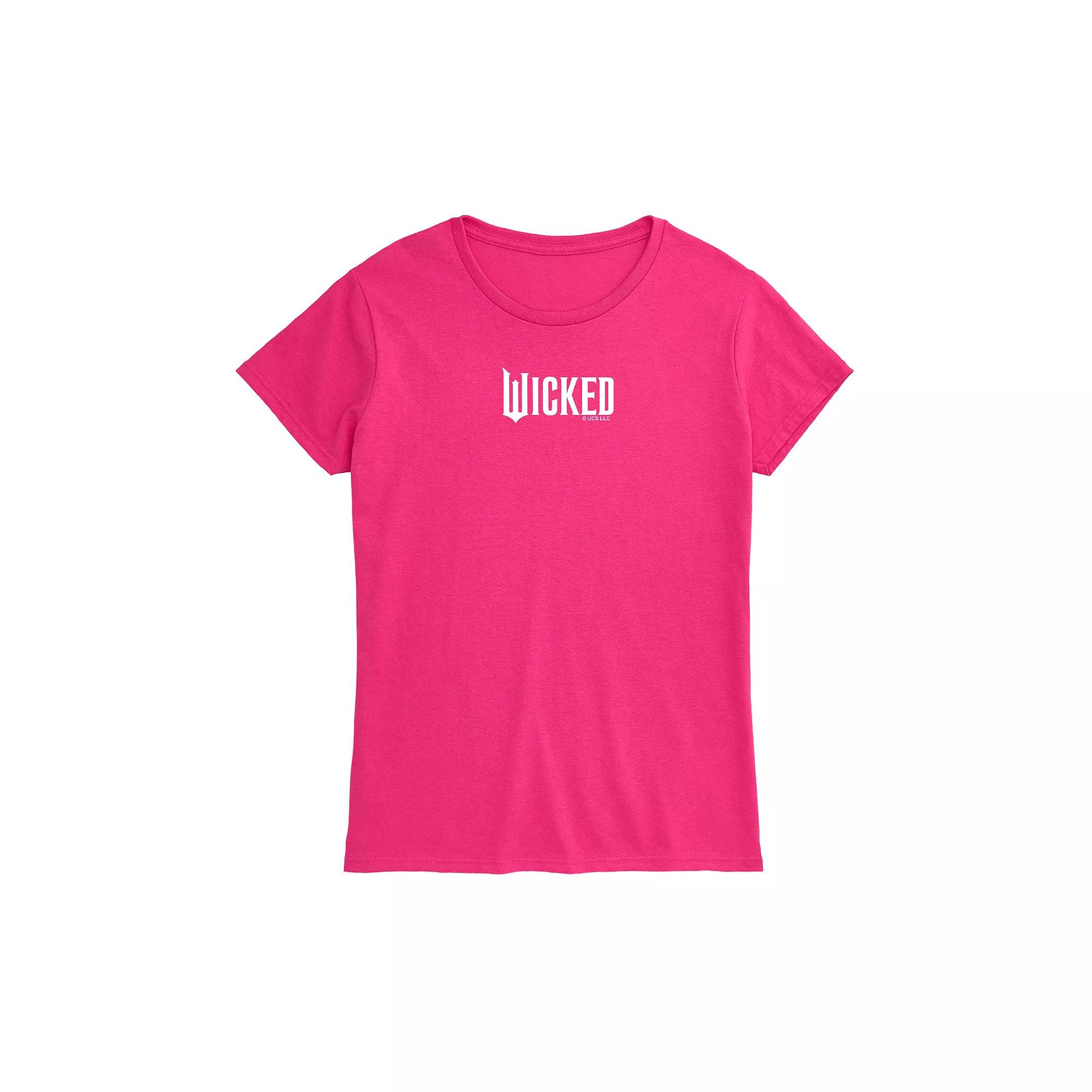 Women's Wicked Logo Graphic Tee, Size: Small, Pink Product Image