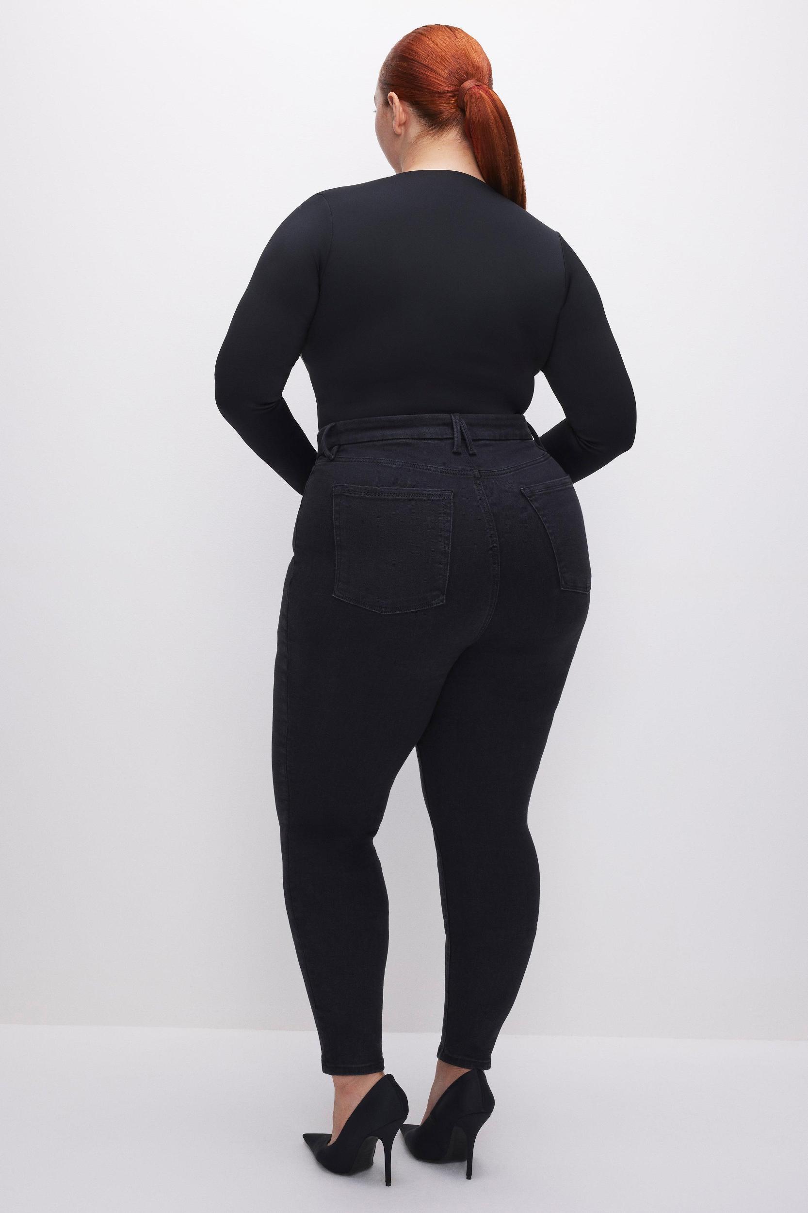 POWER STRETCH PULL-ON SKINNY JEANS | BLACK001 Product Image