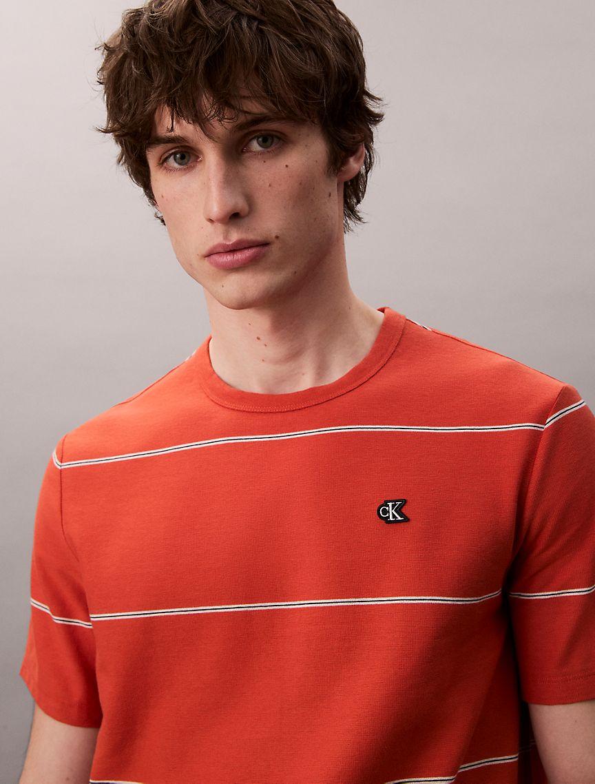 Cotton Stripe Relaxed T-Shirt  Product Image