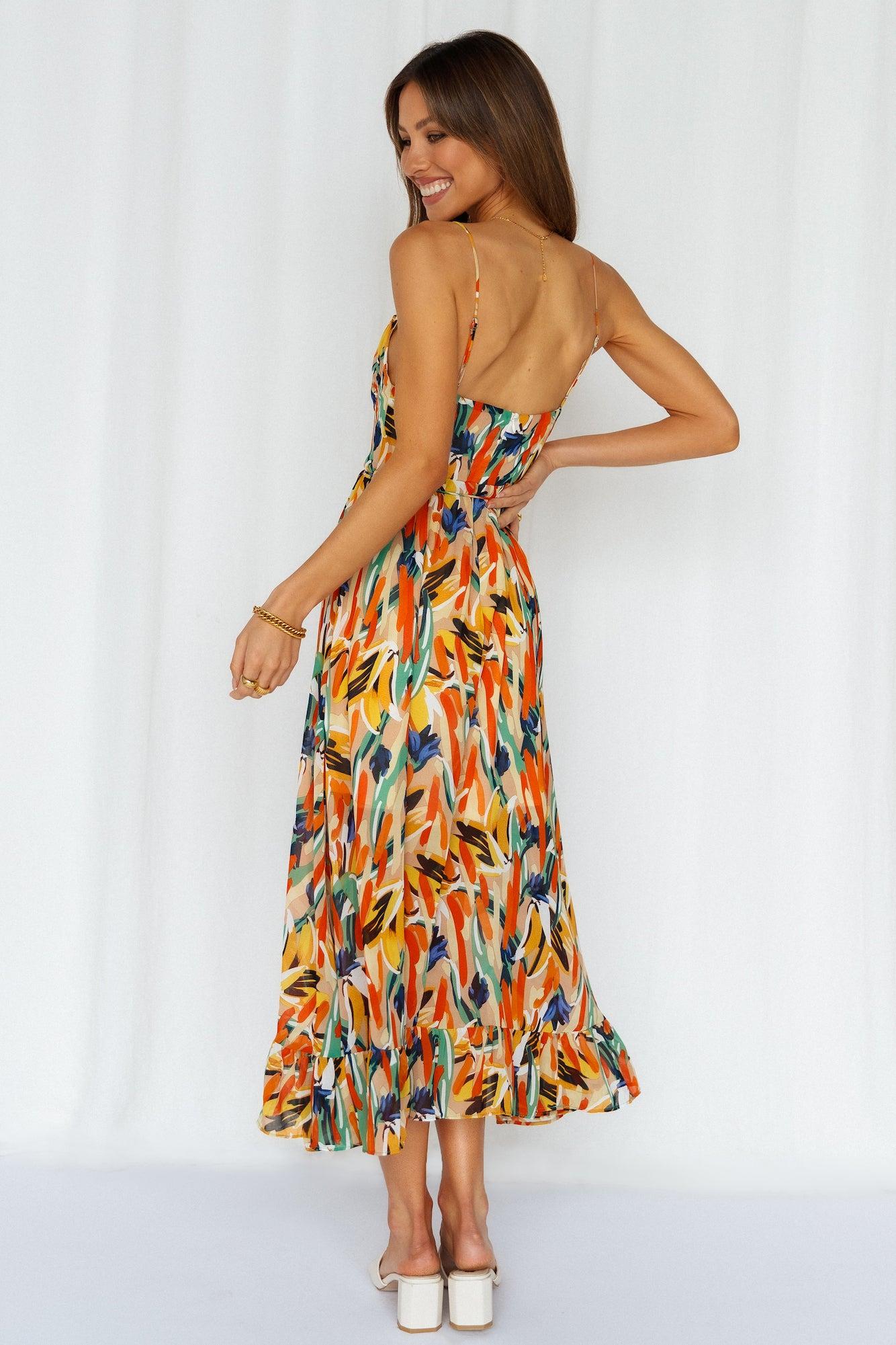 Lay It Out Midi Dress Green Product Image