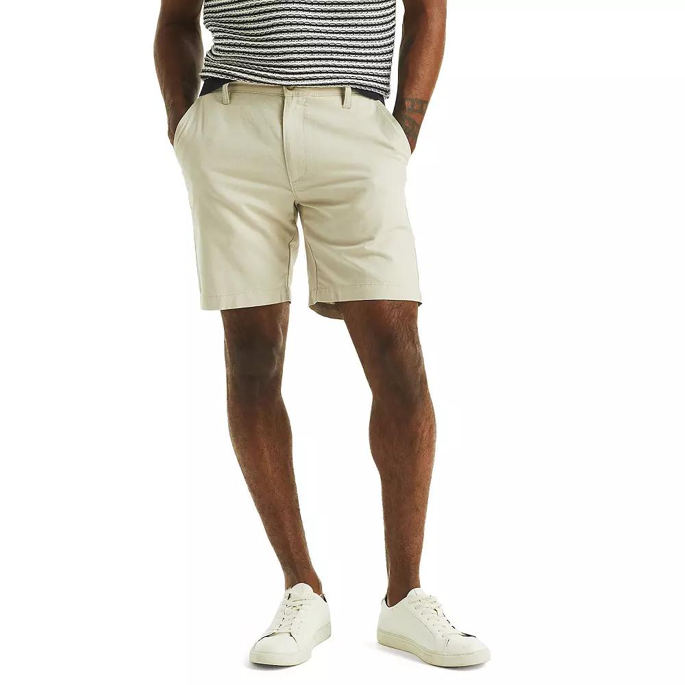 Men's Nautica 8.5-Inch Linen Deck Shorts,  Product Image