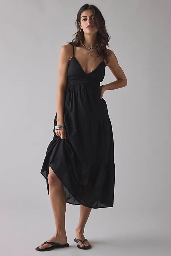 Kimchi Blue Serafina Lace Trim Tiered Babydoll Maxi Dress Womens at Urban Outfitters Product Image