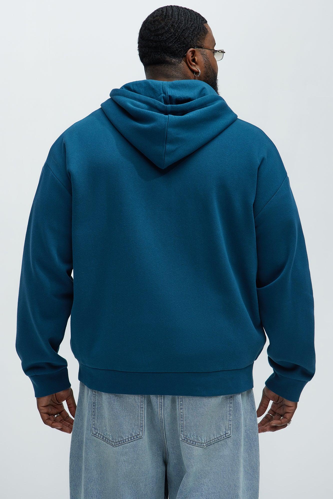 Tyson Rap Vinyls Zip Up Hoodie - Blue Product Image