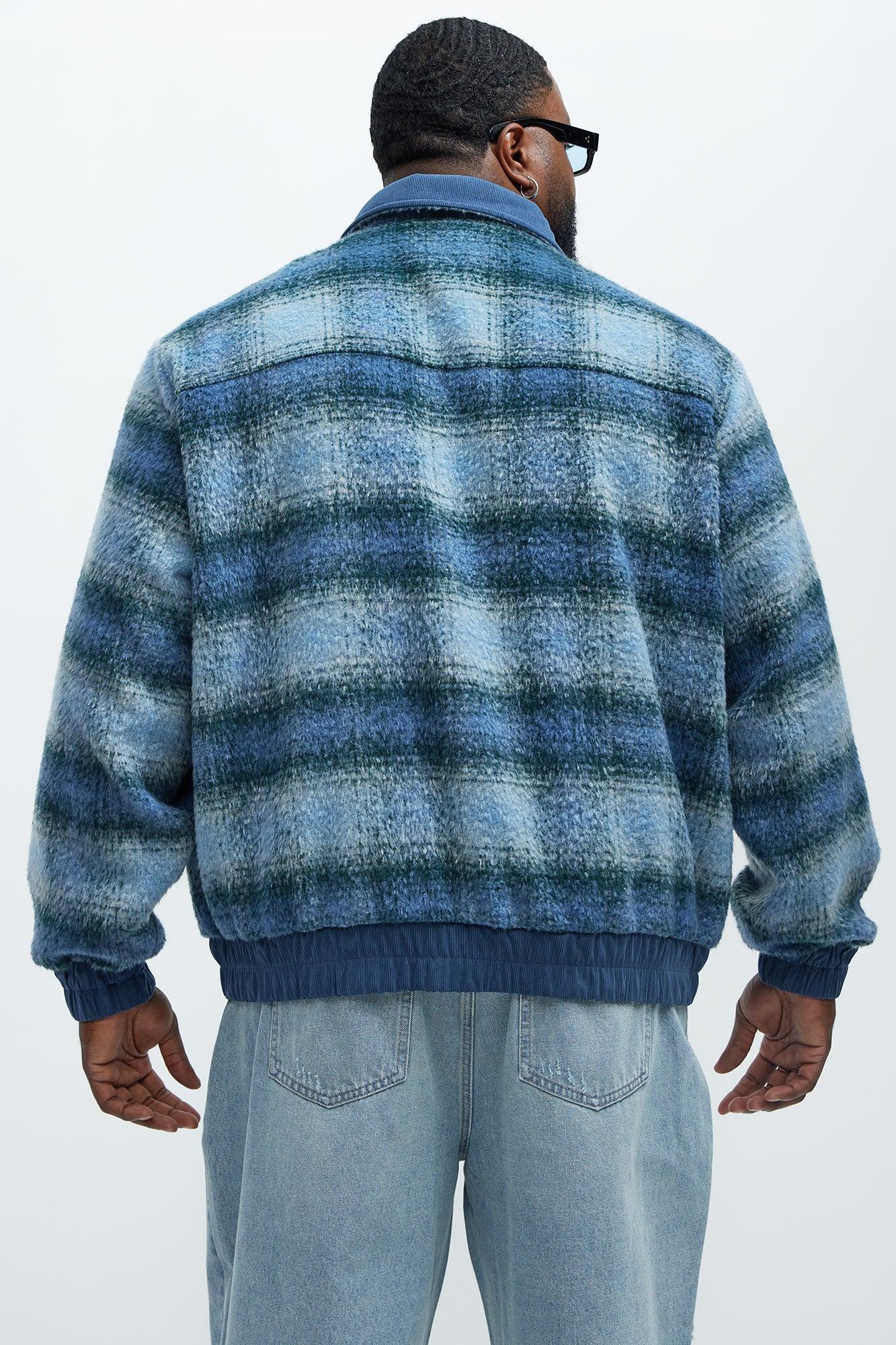 A Trip Outside Mohair Jacket - Blue Product Image