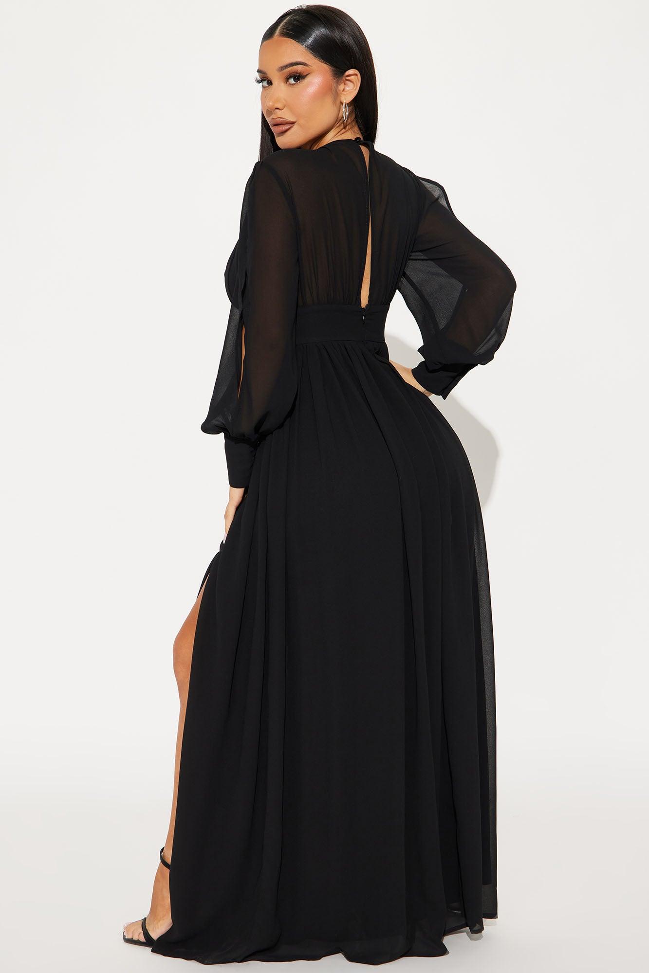 Hold Up Maxi Dress - Black Product Image