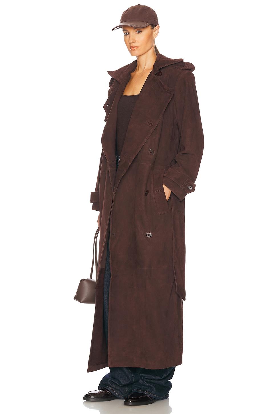 Suede Trench Coat Helsa Product Image
