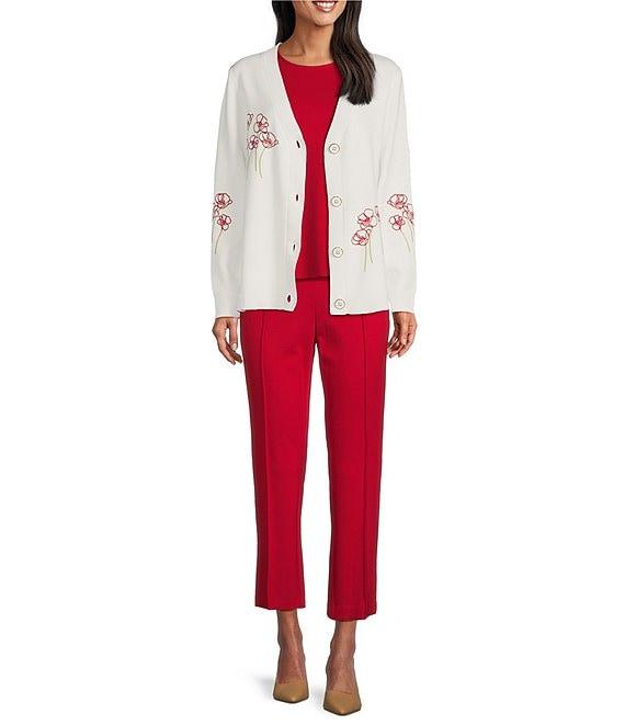 Investments Signature Ponte Pull-On Straight Ankle Pants Product Image