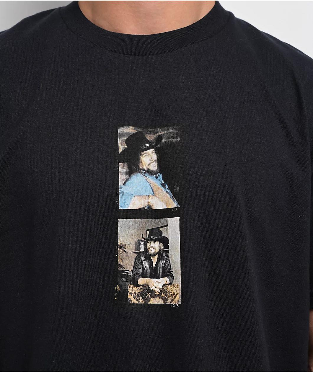Chocolate x Waylon Jennings Ramblin' Man Black T-Shirt Product Image