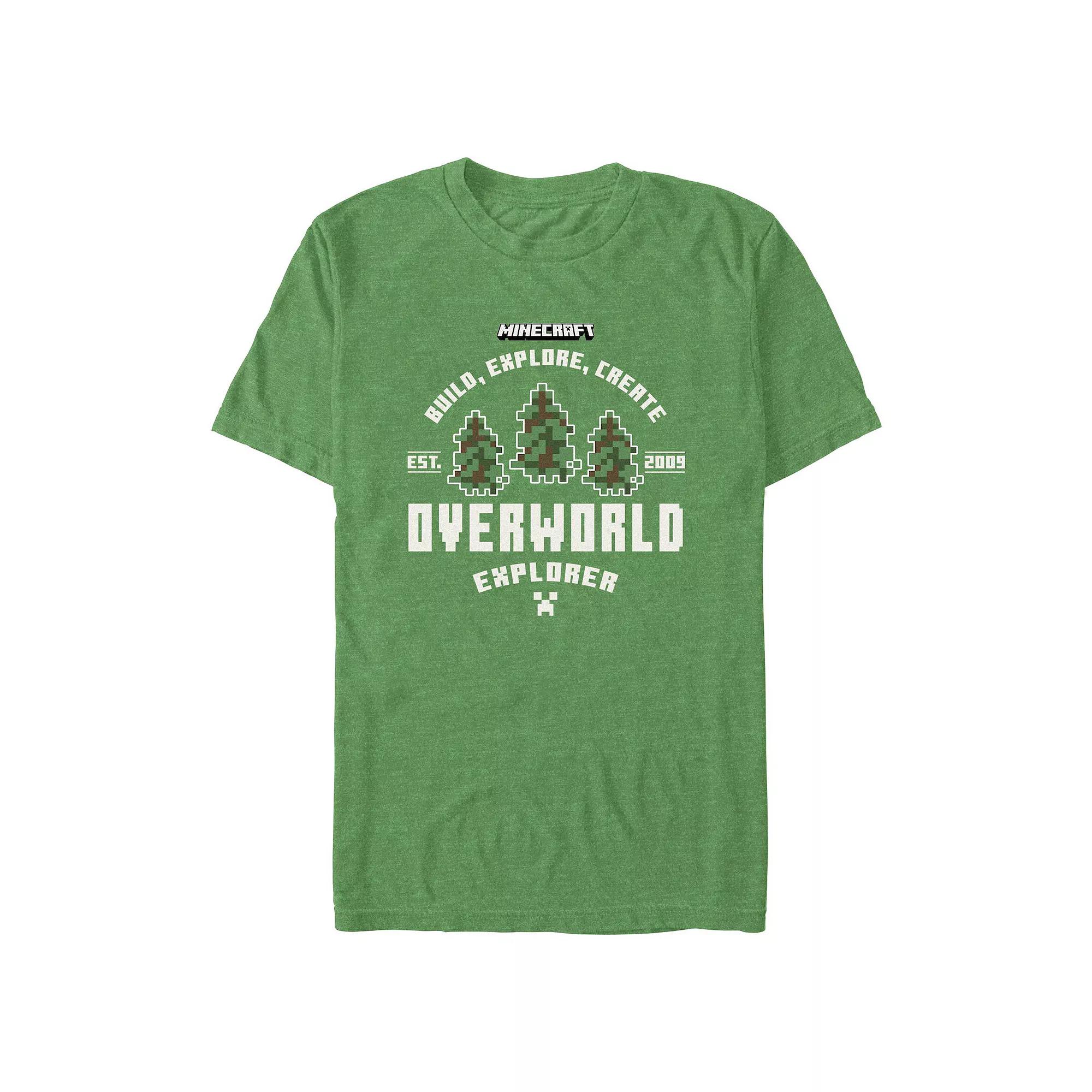 Big & Tall Minecraft Overworld Explorer Graphic Tee, Men's,  Product Image