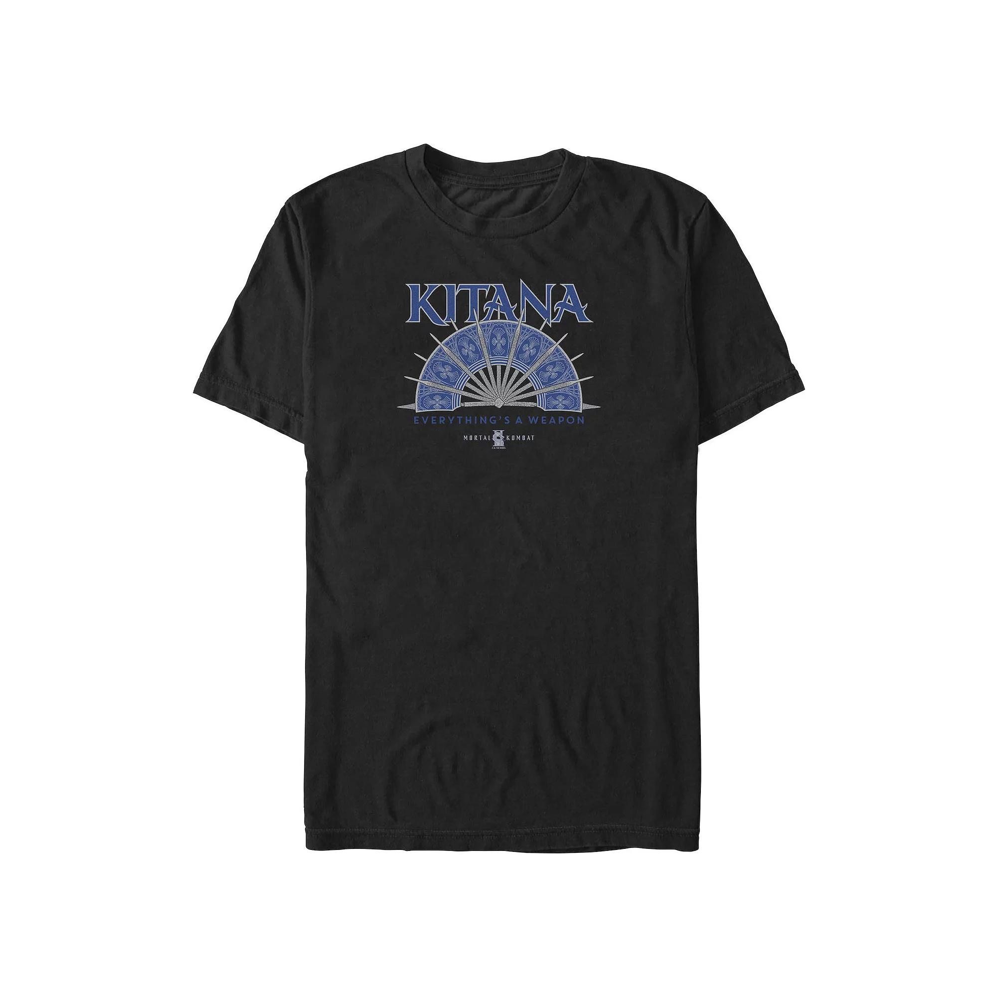 Big & Tall Mortal Kombat 2 Kitana's Deadly Fan Graphic Tee, Men's,  Product Image