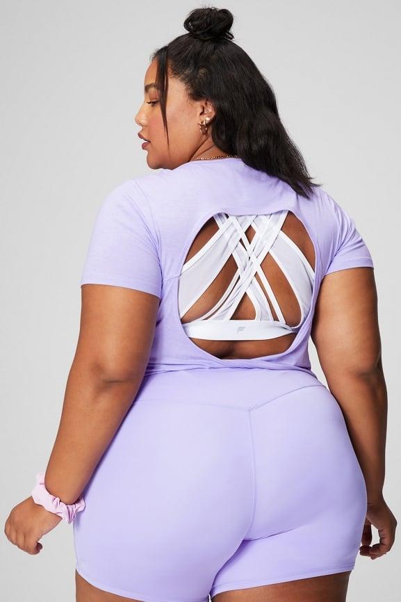 Dry-Flex Open Back Twist Short-Sleeve Tee Product Image