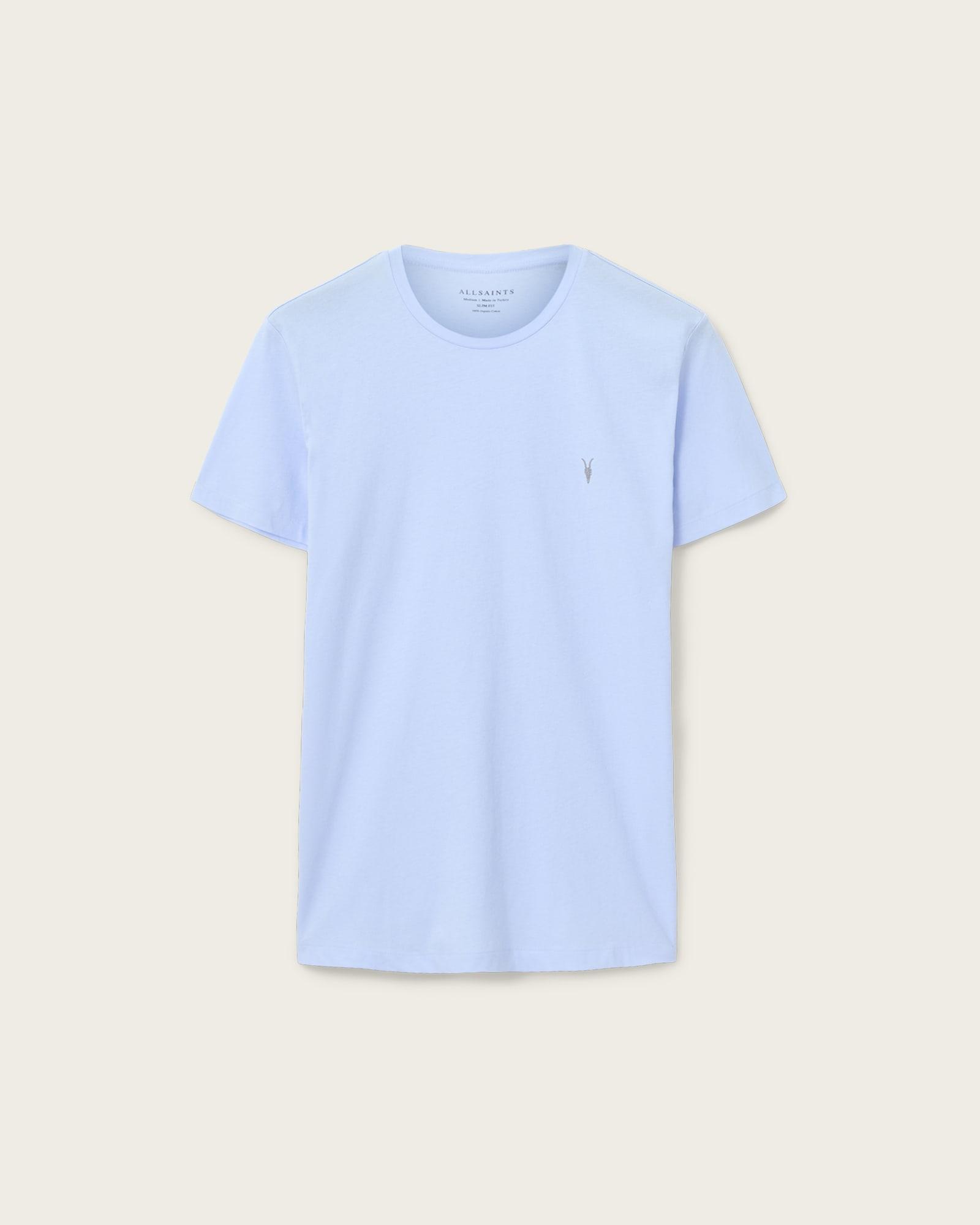 Tonic Crew Neck Slim Ramskull T-Shirt VILLA BLUE | ALLSAINTS US Product Image