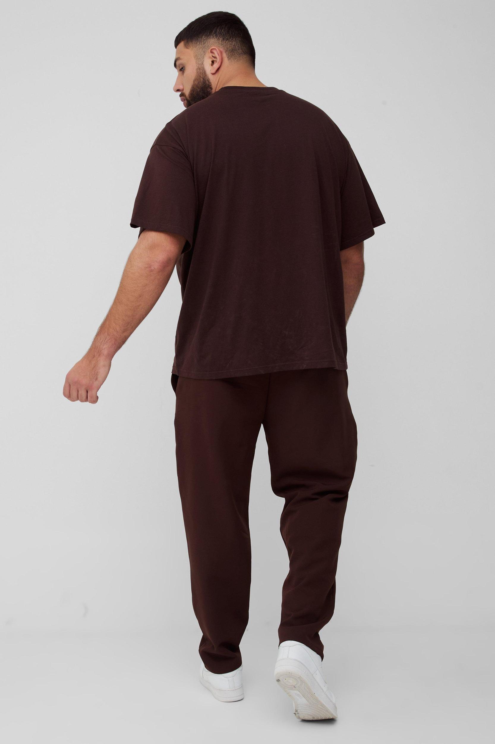 Plus Stretch Woven Tapered Pants | boohooMAN USA Product Image