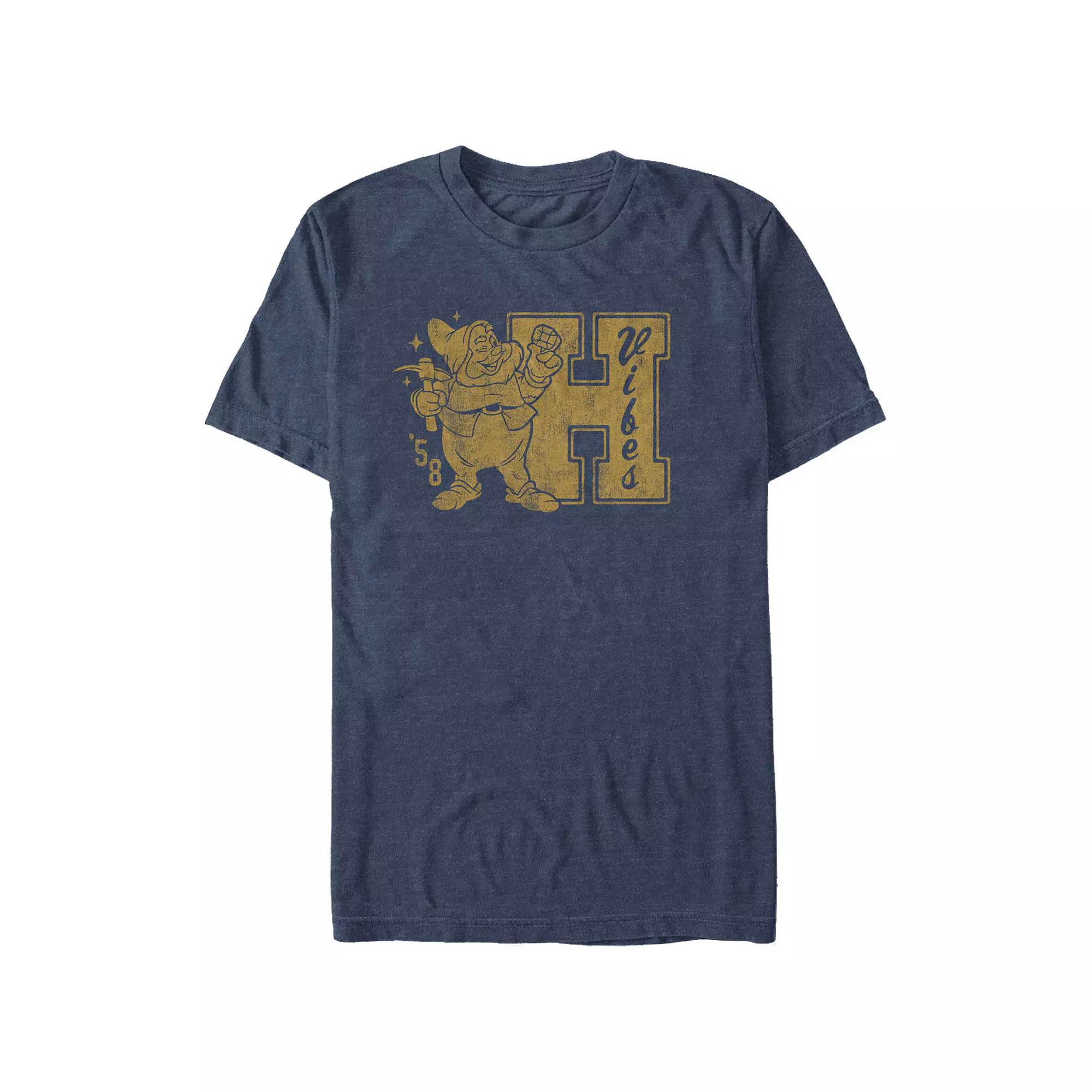 Disney's Snow White And The Seven Dwarfs Happy Vibes Big & Tall Graphic Tee, Men's,  Product Image