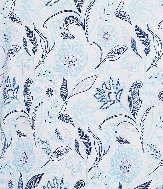 Hart Schaffner Marx Luxury Performance Short Sleeve Large Floral Polo Shirt Product Image